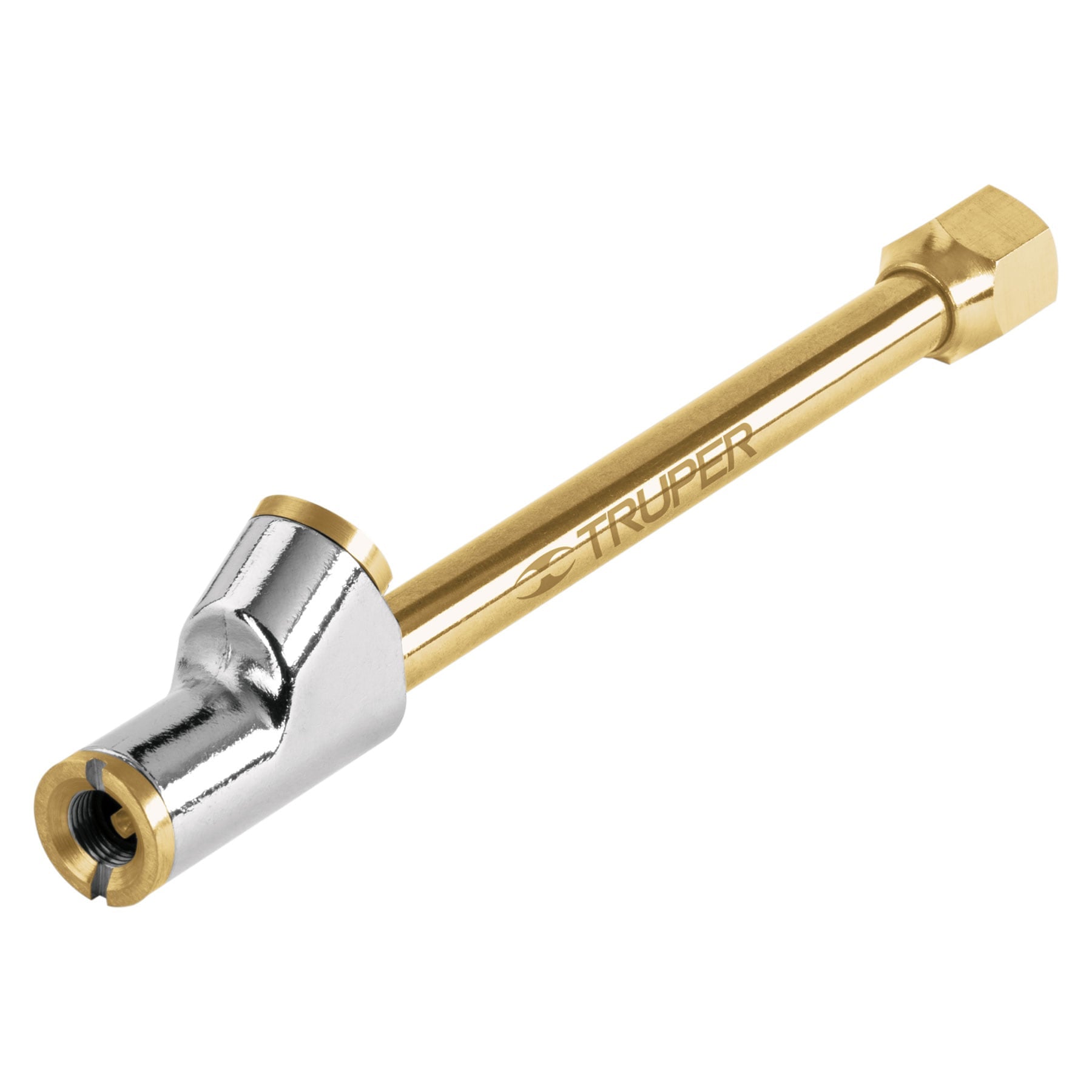 Inflador de cabeza doble, cuerda 1/4" NPT, Truper