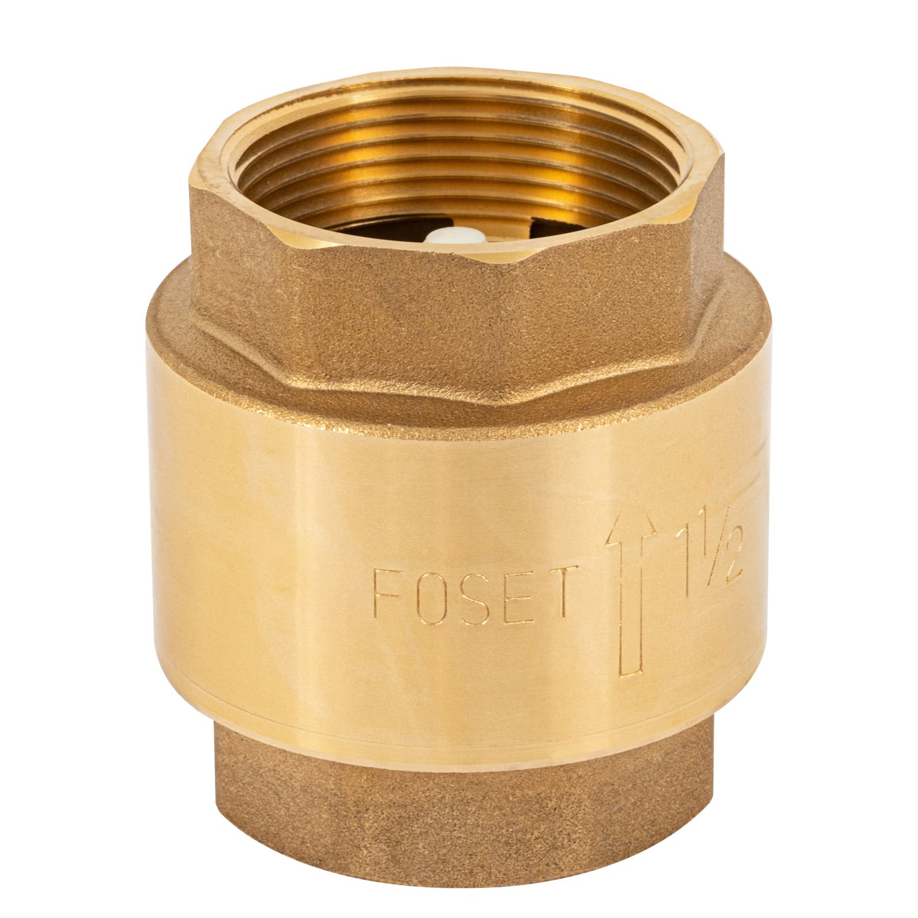 Válvula de retención de latón 1-1/2", Foset
