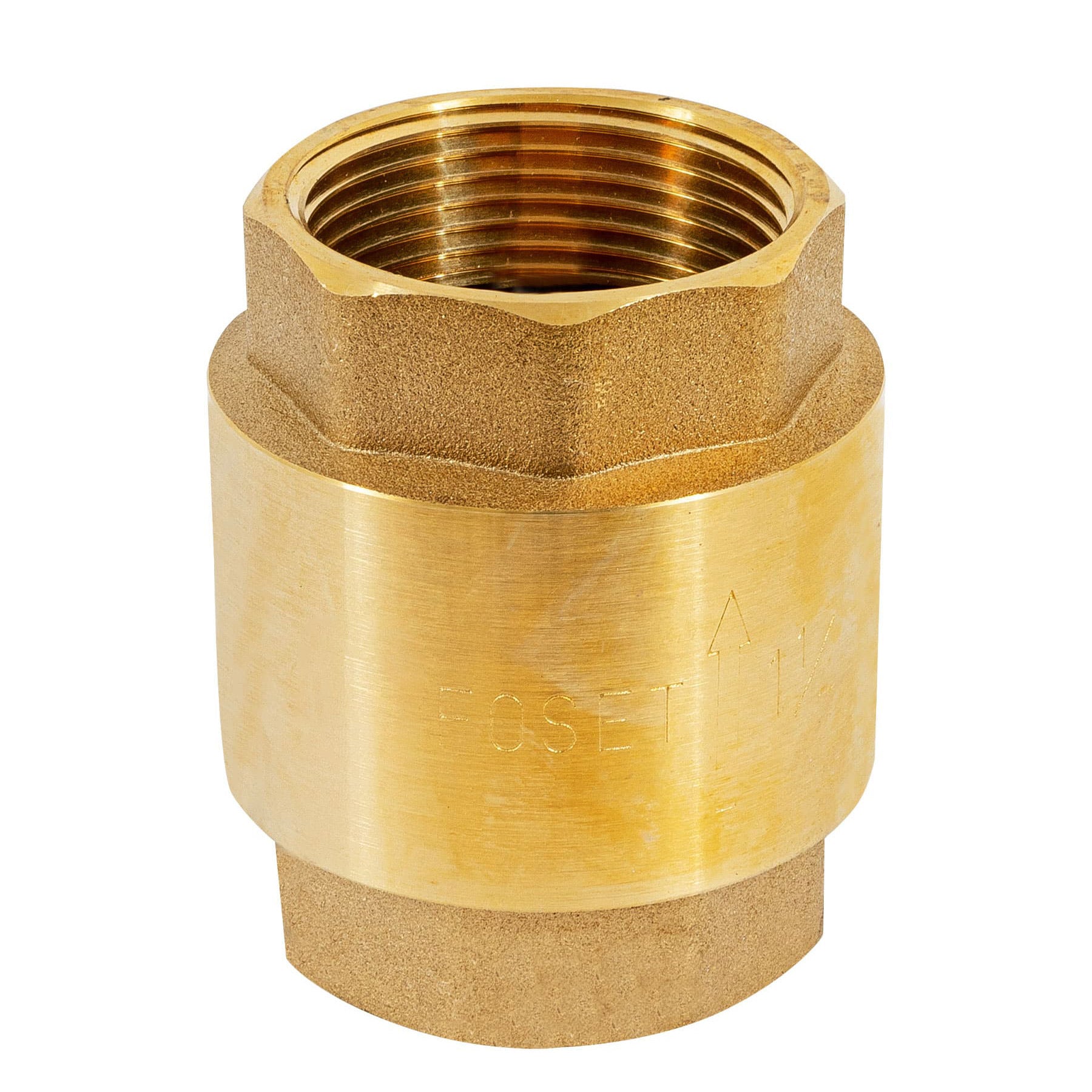 Válvula de retención de latón de 1 1/4", Foset