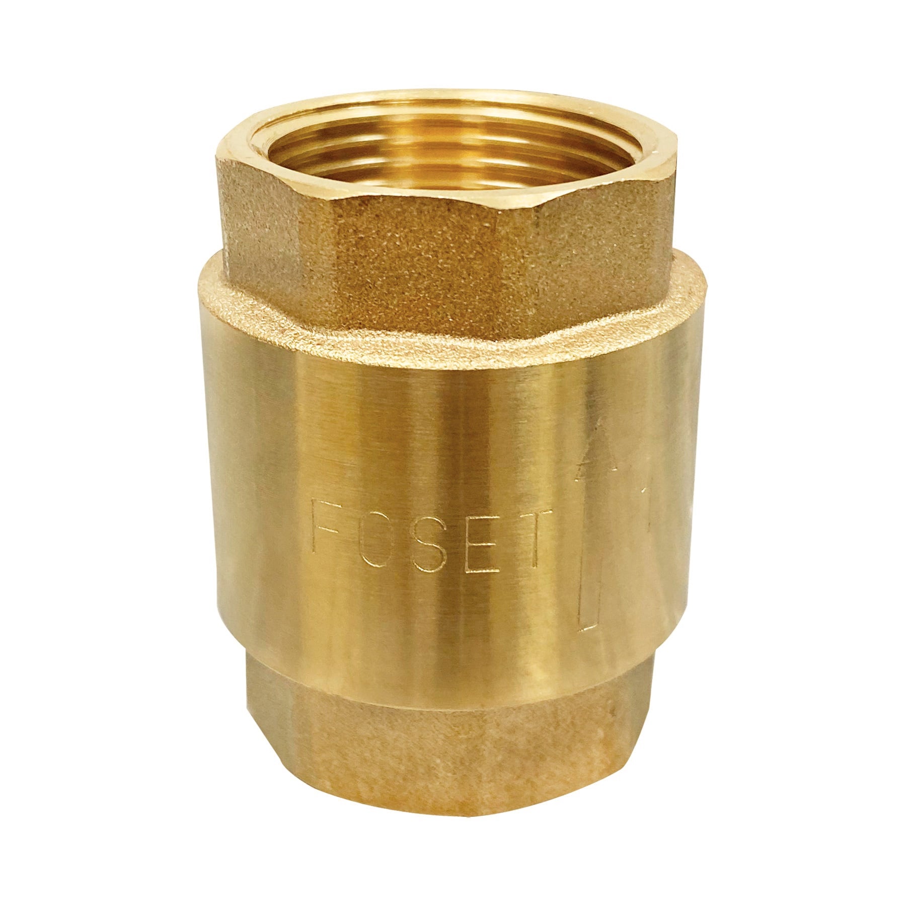 Válvula de retención de latón de 1", Foset