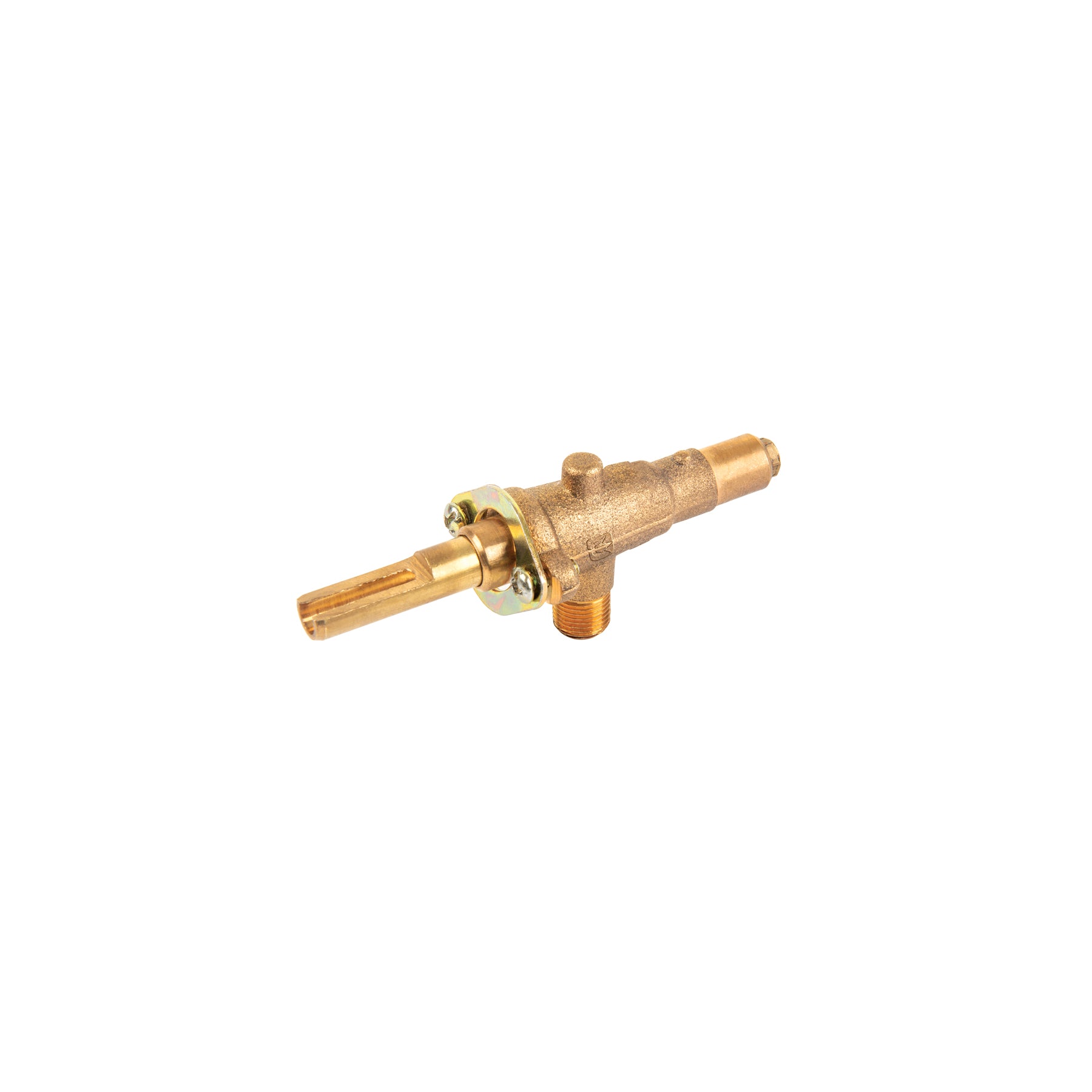 Válvula horizontal de latón 1/8" para gas LP, sin maneral, Foset, VGH-556, 49977