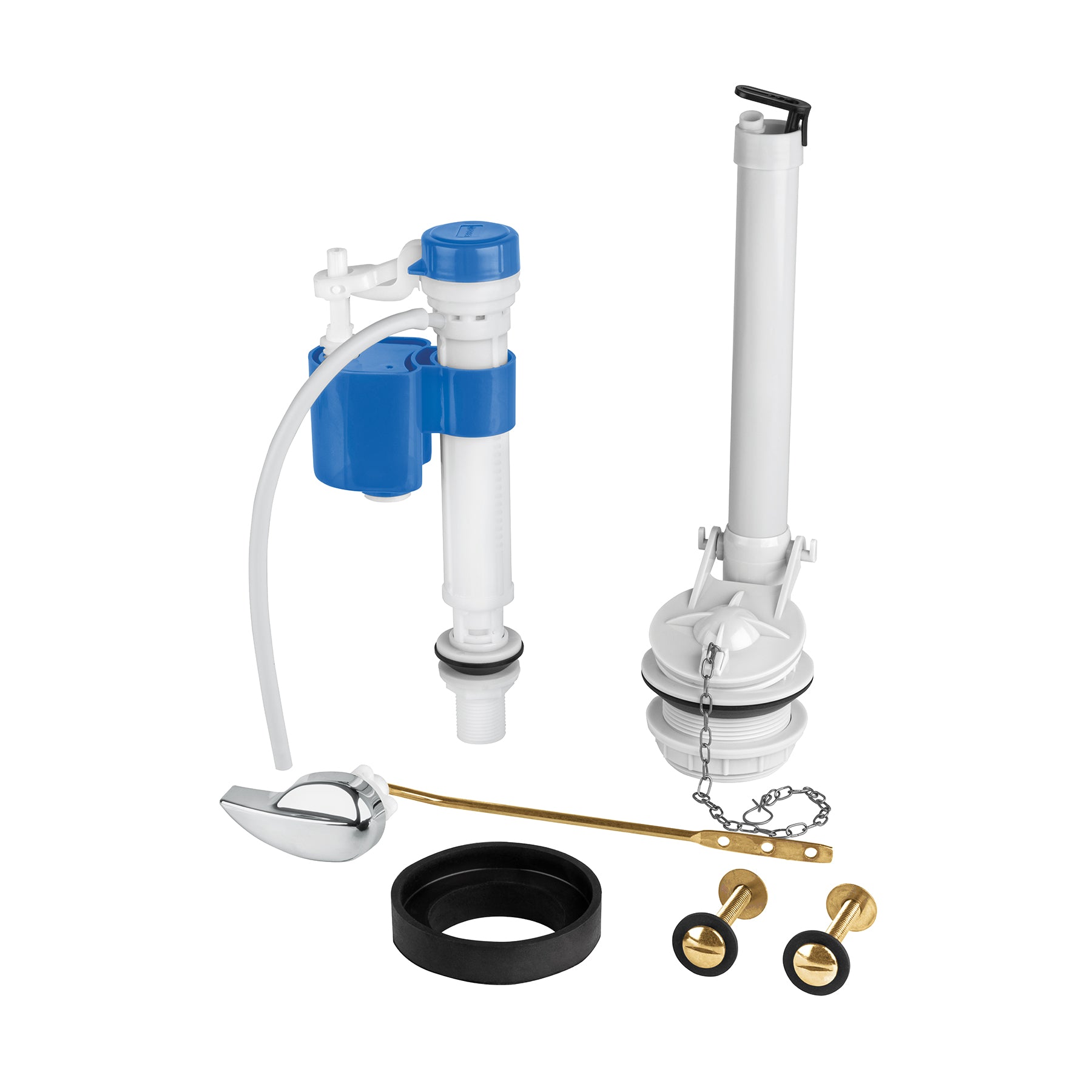 Juego de reparación para WC, con válvula de ajuste de altura