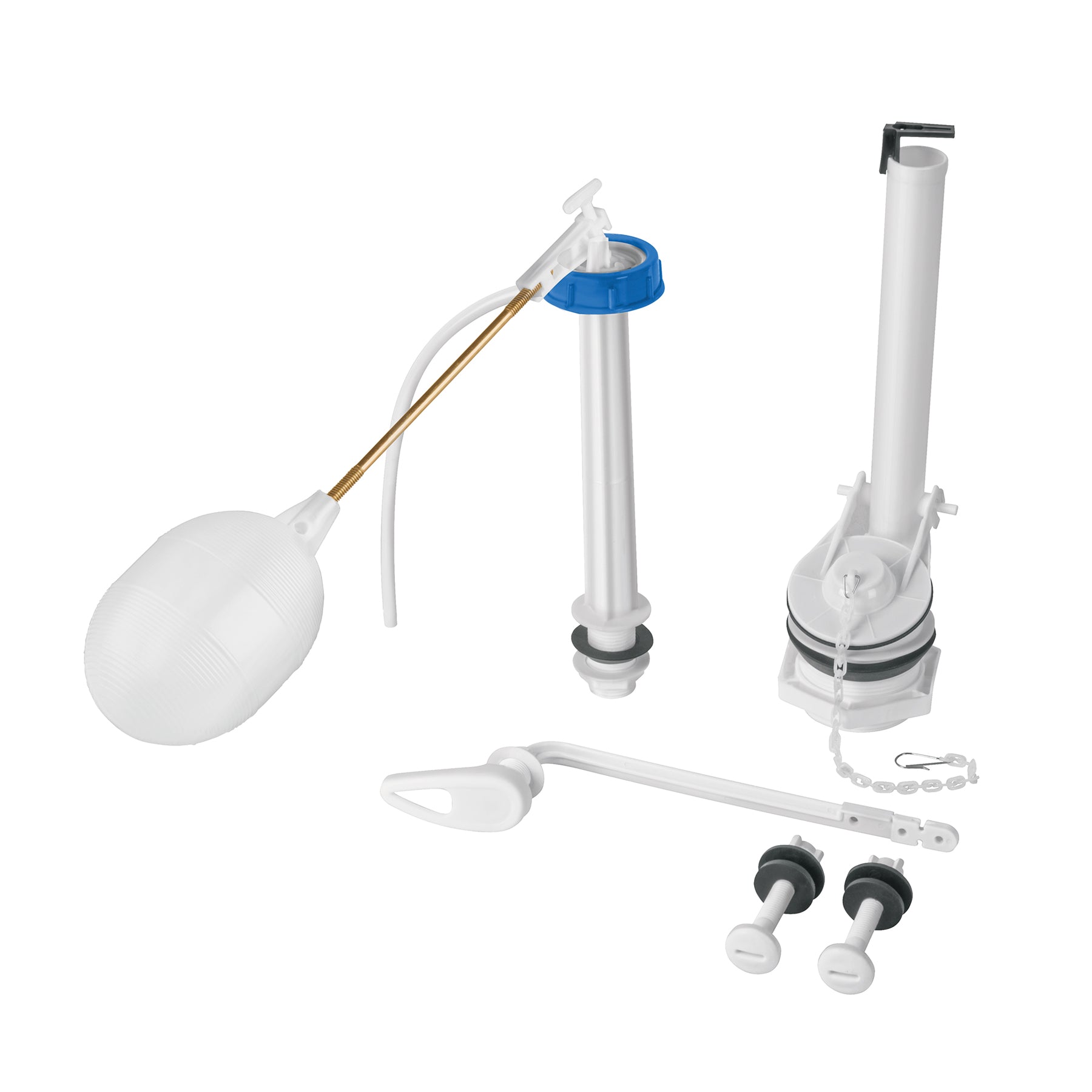 Juego accesorios para WC, 2" con flotador tradicional, BASIC, Foset, VW-356, 49326