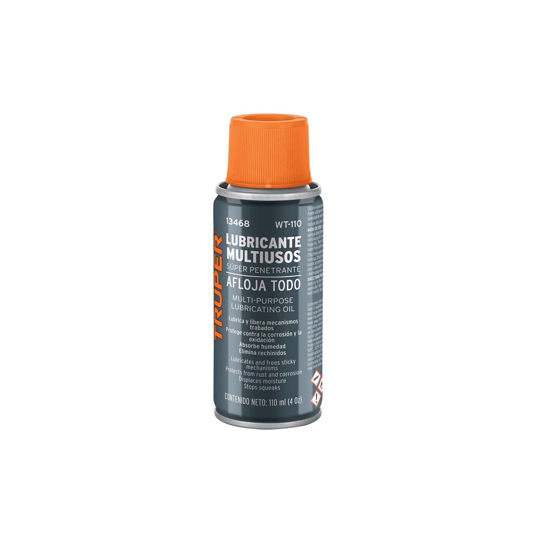 Lubricante multiusos en aerosol, 110ml (4oz), Truper