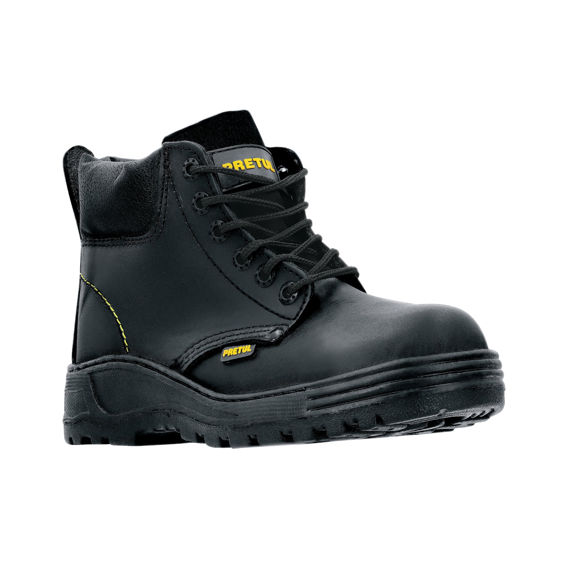 Bota de seguridad negra, #23, casquillo de poliamida, Pretul