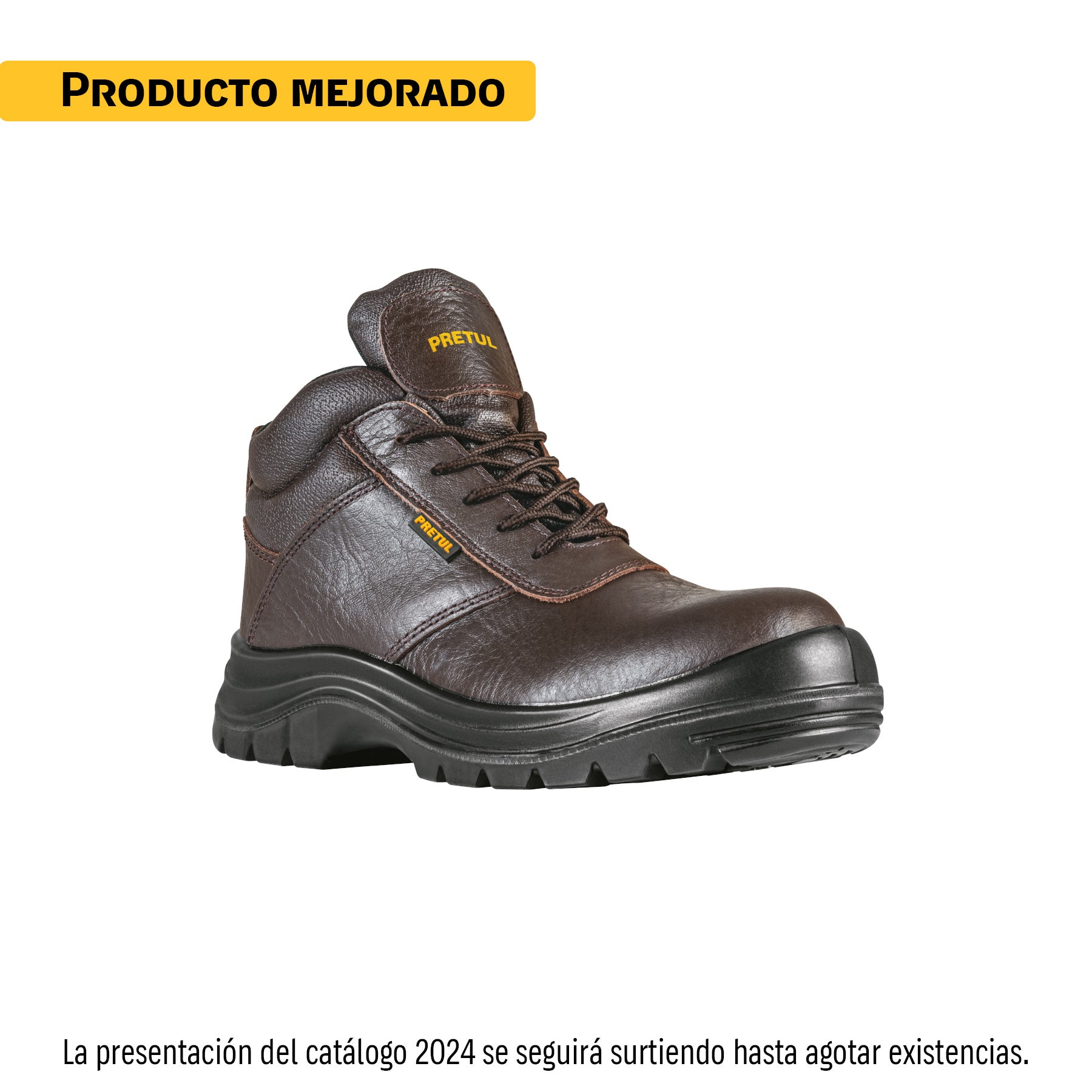 Bota de seguridad café, #26, casquillo de composite, Pretul, ZC-026C, 25981