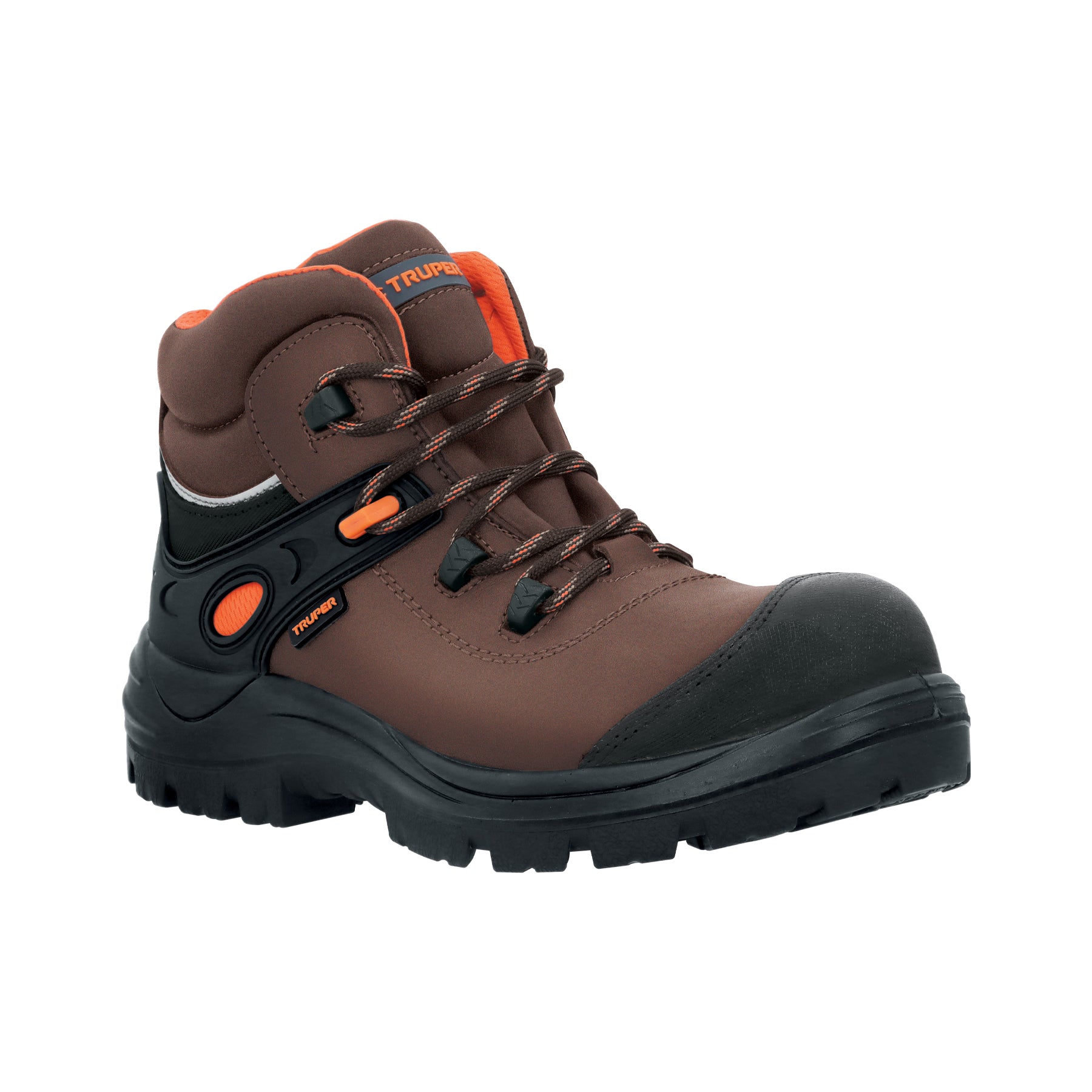 Bota de seguridad café, #25 dieléctrica antifatiga, Truper