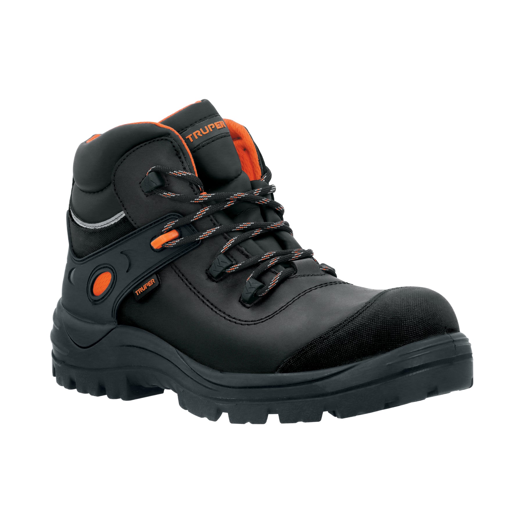 Bota de seguridad negra, #27 dieléctrica antifatiga, Truper