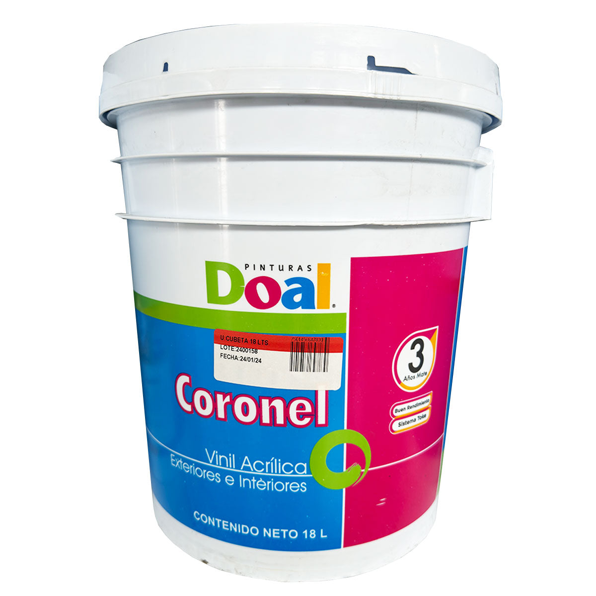 Vinílica Coronel 210 Blanco Ostion 18L (101001012)