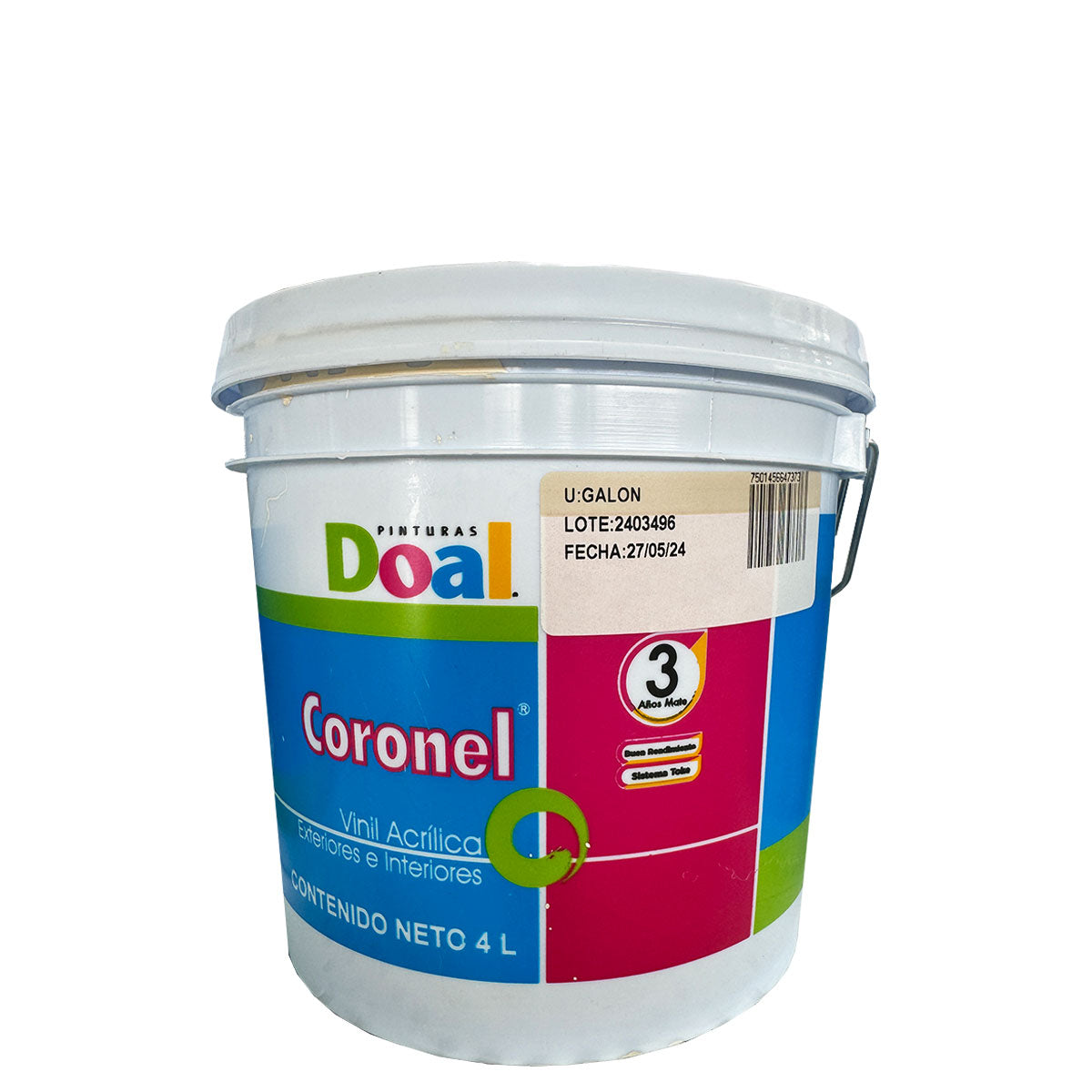 Vinílica Coronel 210 Blanco Ostion 4 L (101001005)