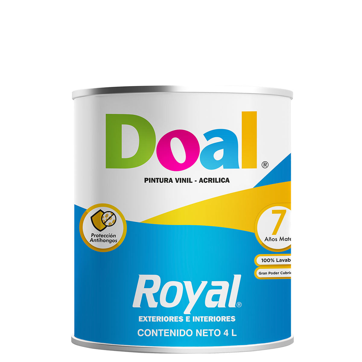 Vinílica Royal Mate 7022 Negro 4 L (102002205)