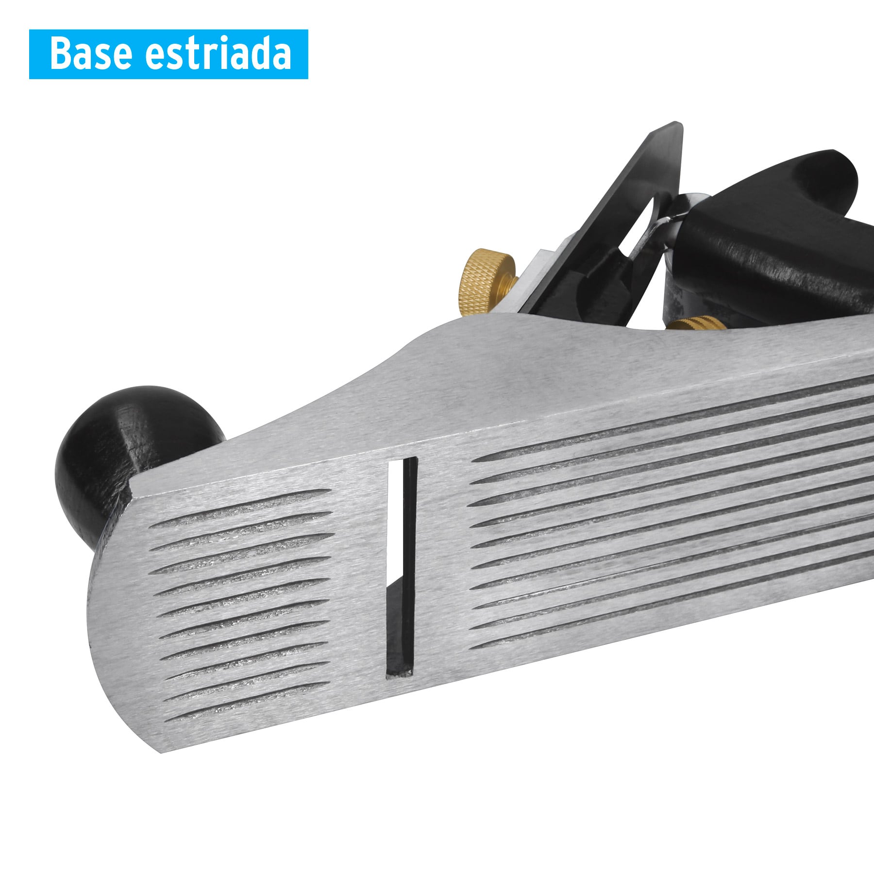 Cepillo para carpintero #4 base estriada, Truper