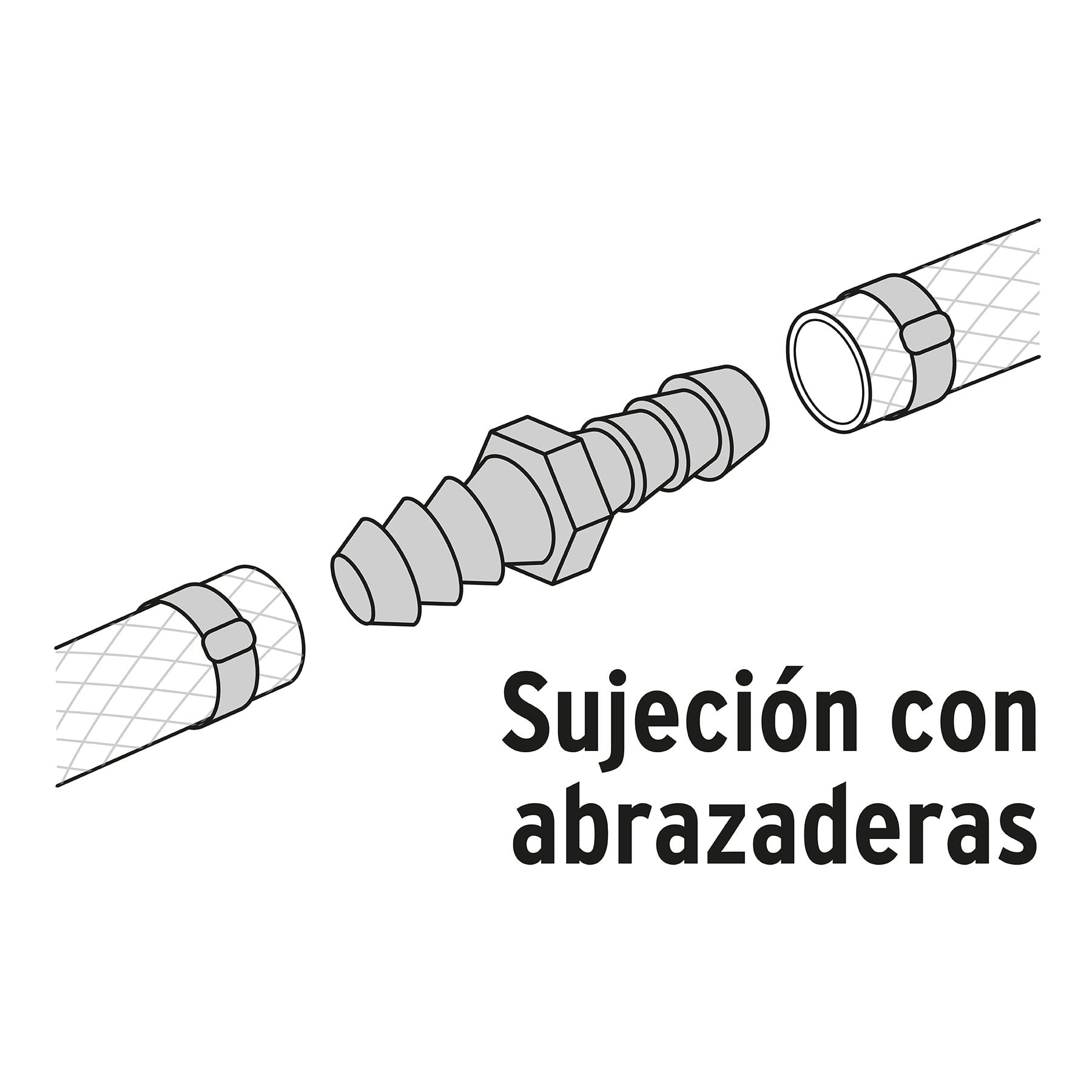 Cople inserción de latón 3/4" para poliducto negro, Foset