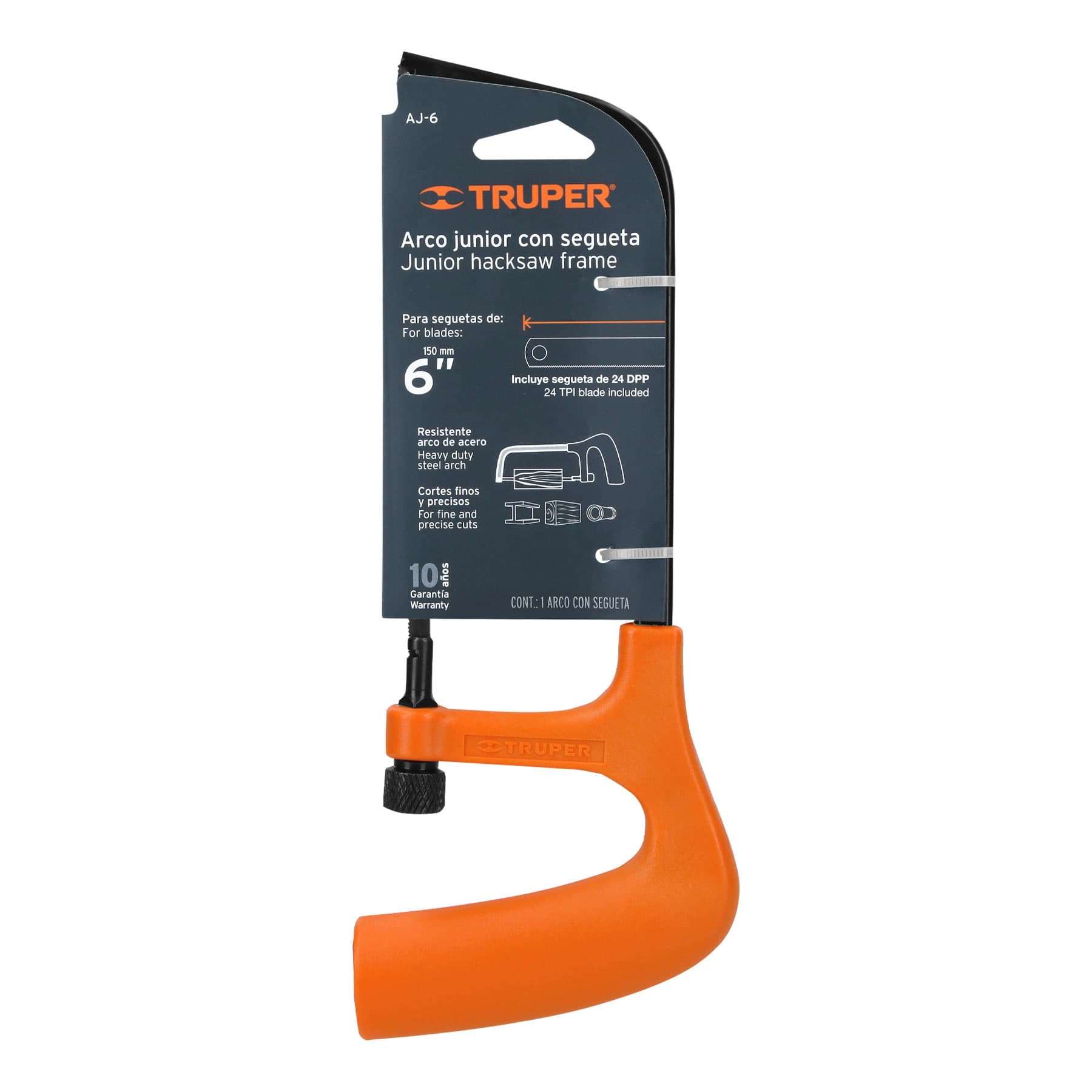 Arco junior 6" para segueta, Truper