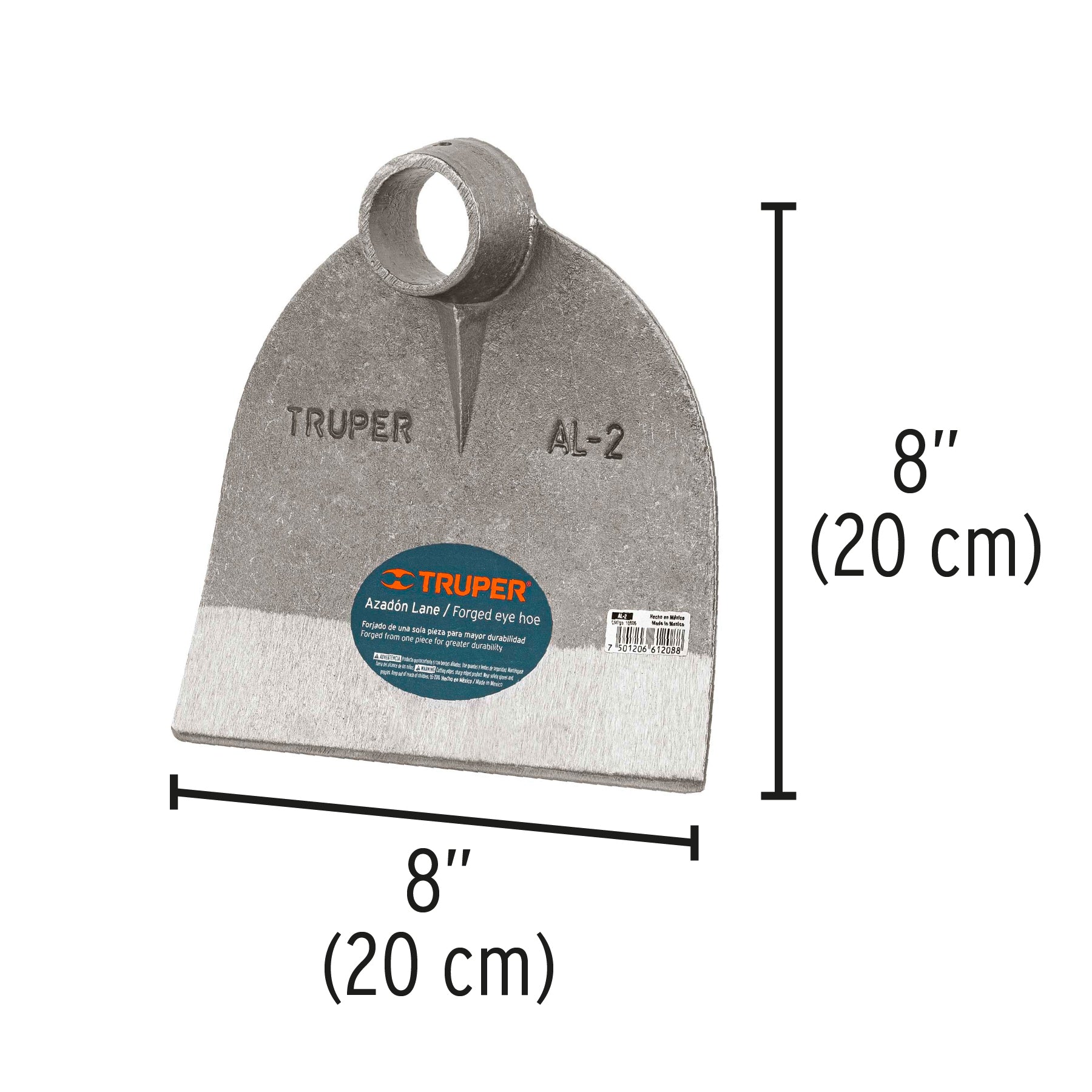 Azadón Lane No. 2 de 2.0 lb, mango de fibra 54", Truper
