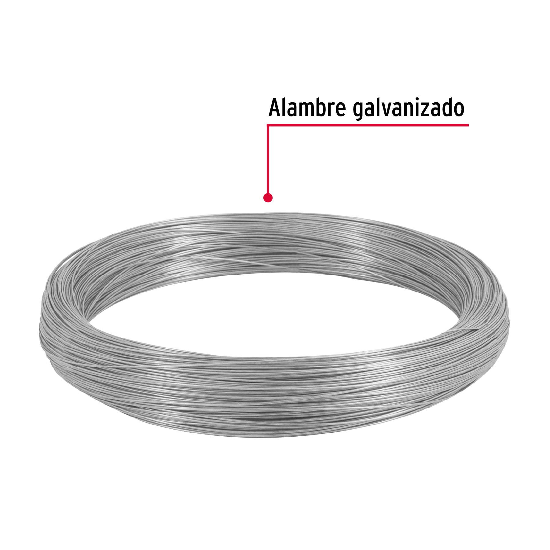 Kilo de alambre galvanizado, calibre 16, Fiero