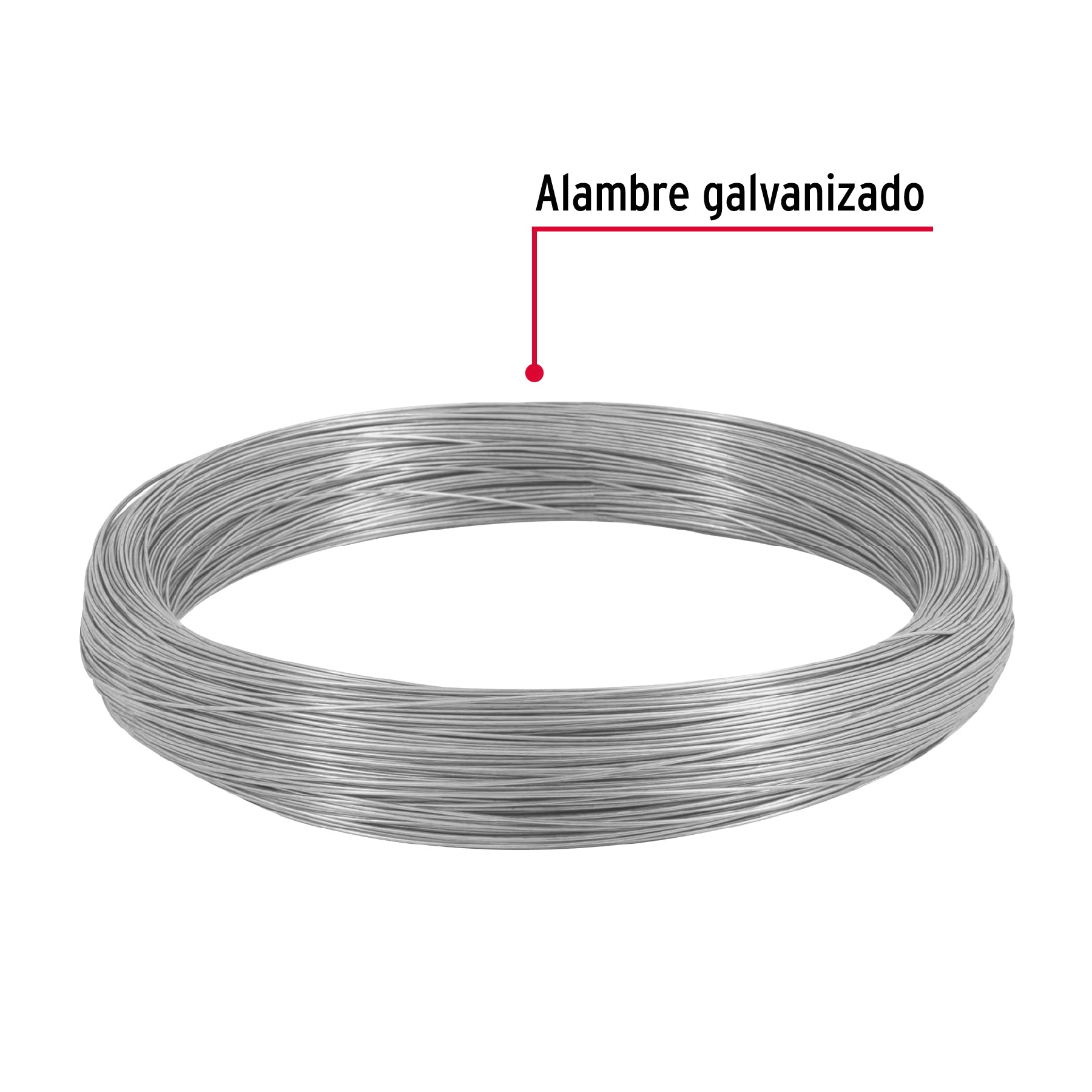 Kilo de alambre galvanizado, calibre 20, Fiero