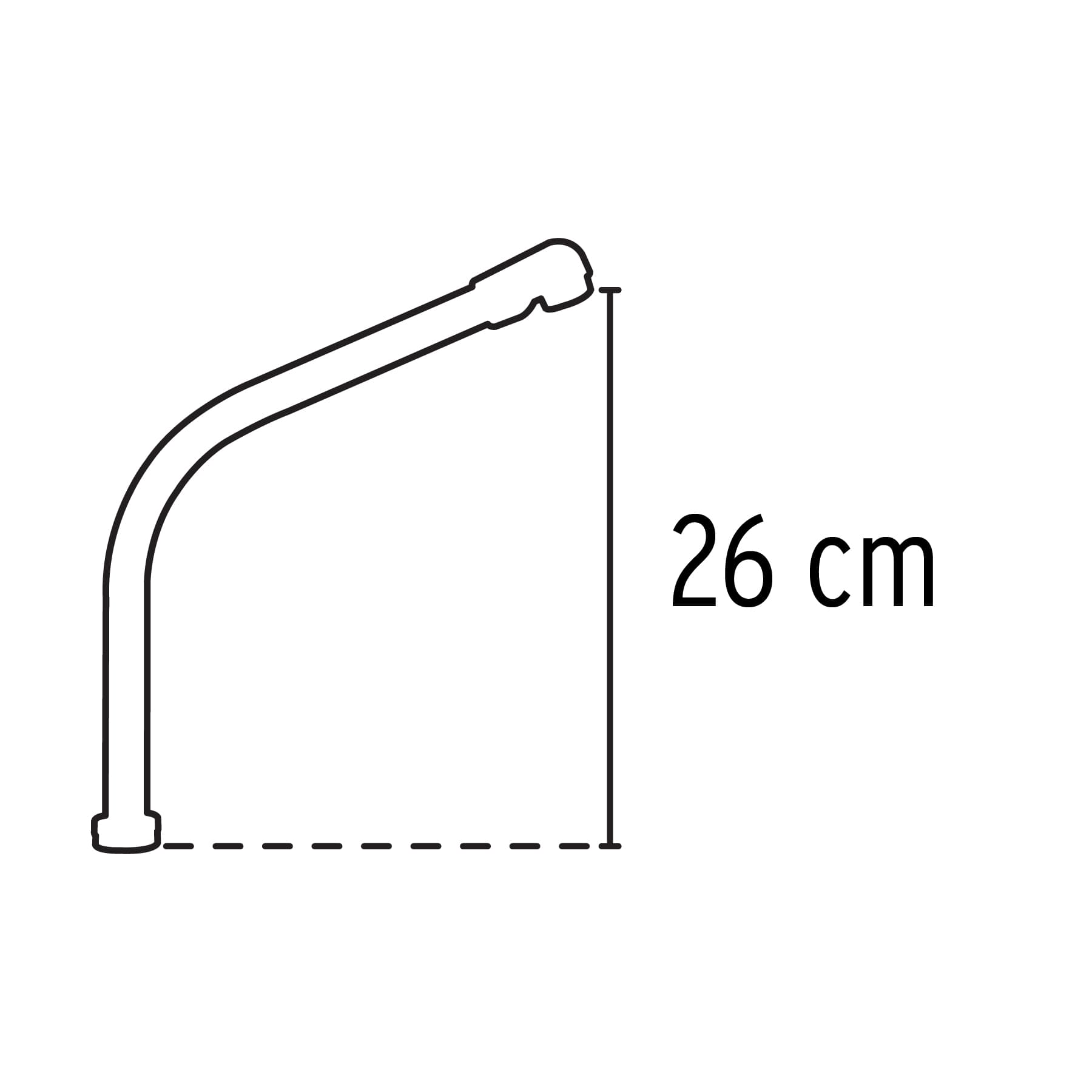 Cuello tipo cobra para mezcladora de fregadero de manerales hex