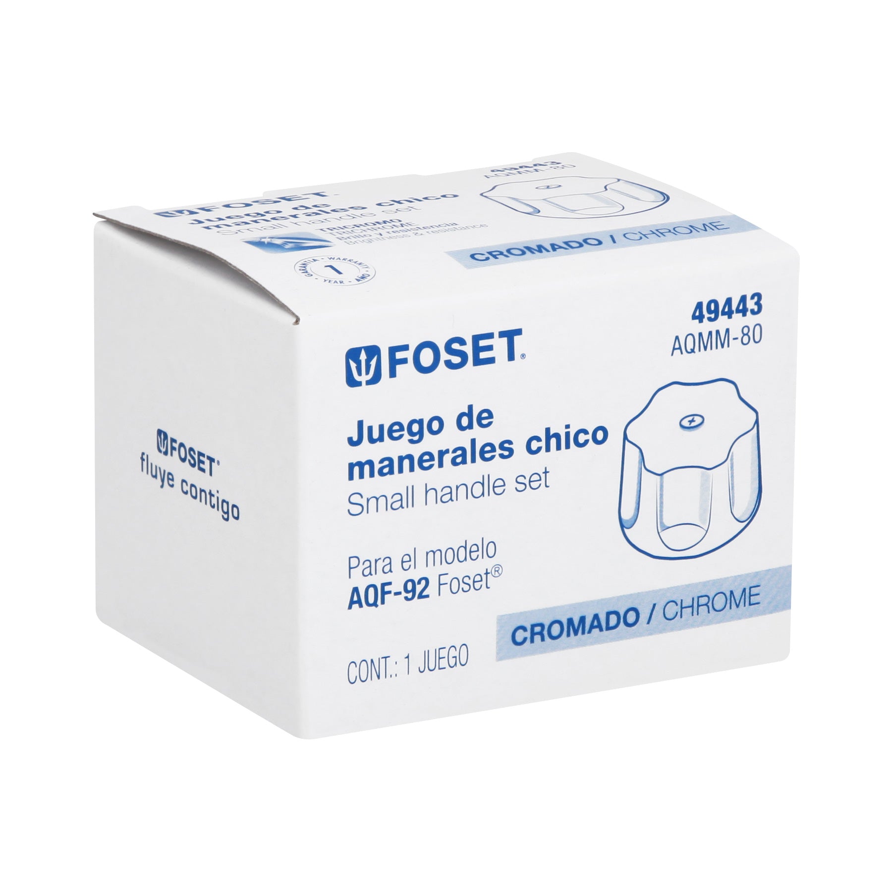 Jgo manerales hex para AQF-92 de pared, fregadero,cromo,Aqua