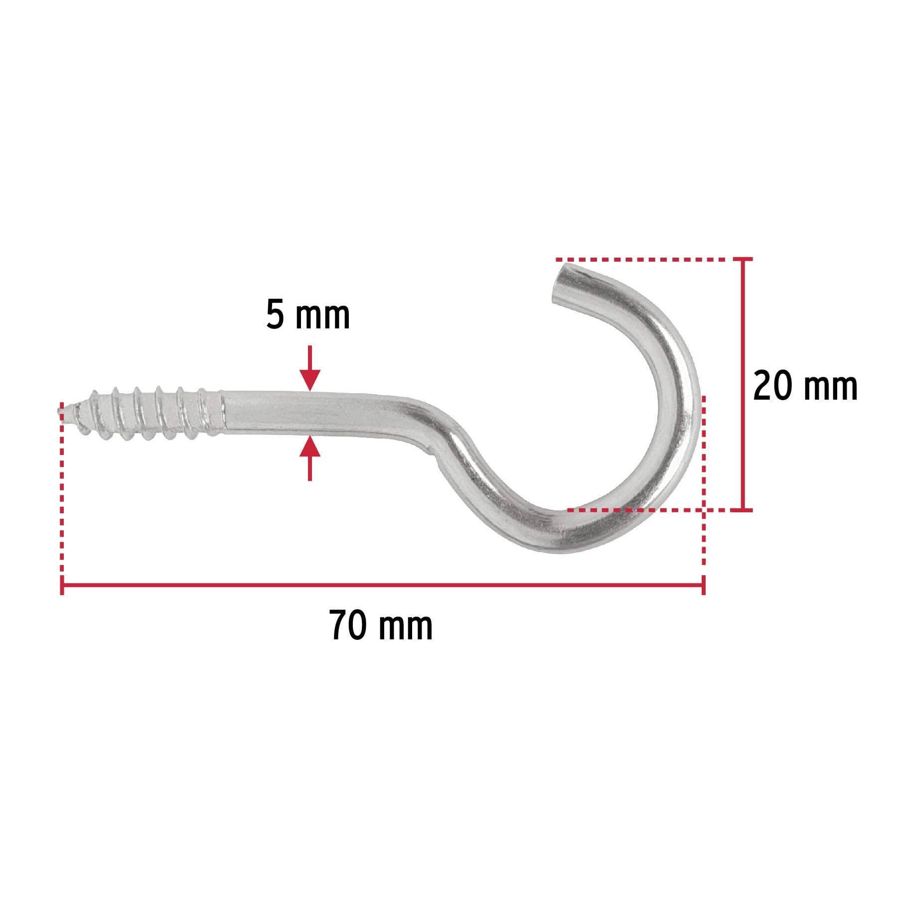 Bolsa con 72 armellas abiertas de 22 x 100, Fiero