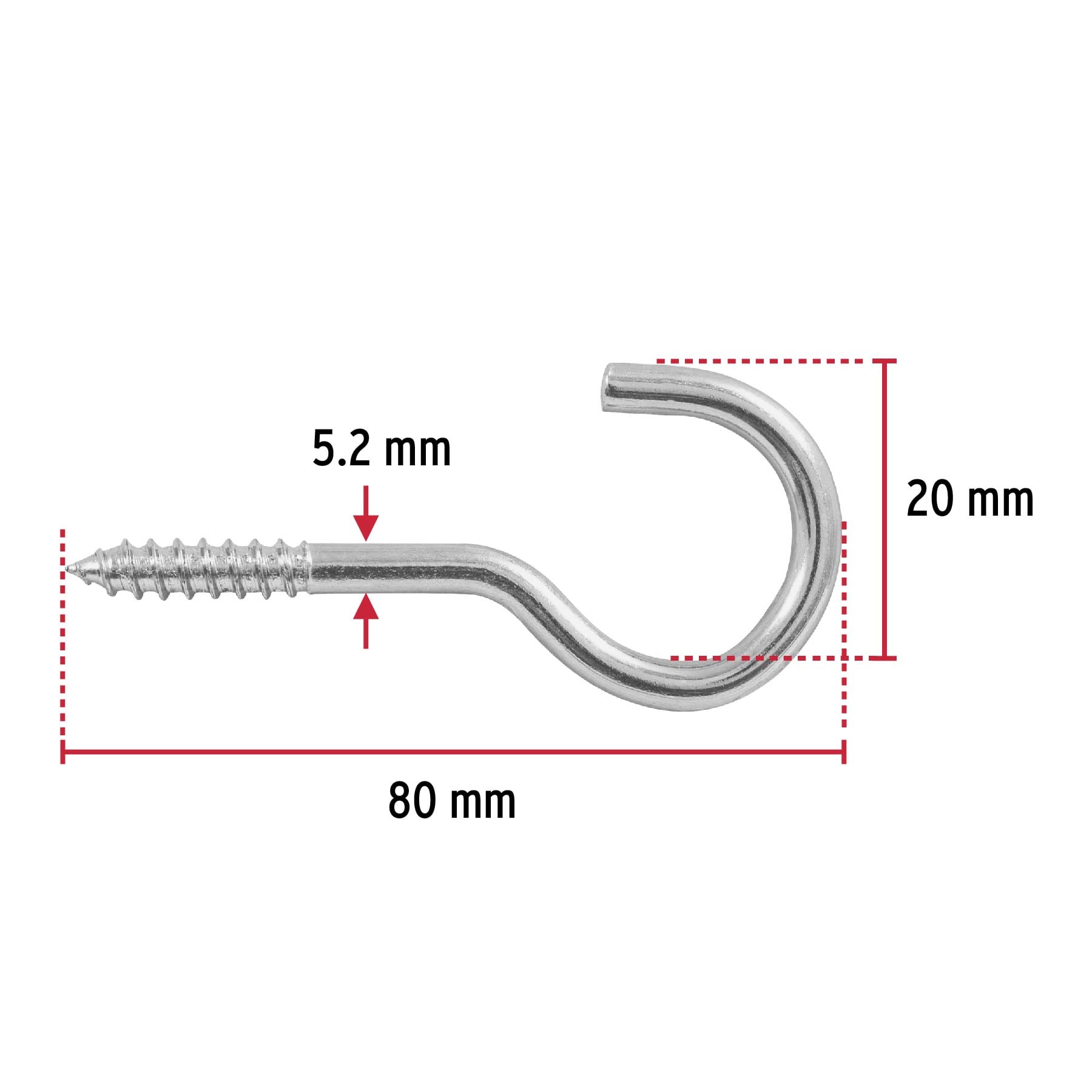 Bolsa con 72 armellas abiertas de 23 x 110, Fiero