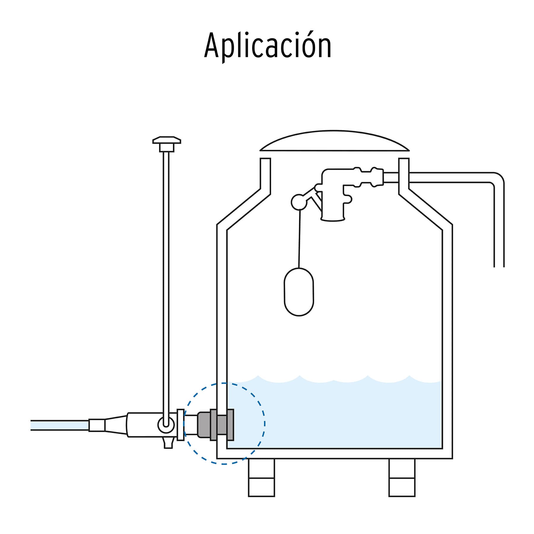 Brida de polipropileno para Tinaco, 1-1/2", Foset