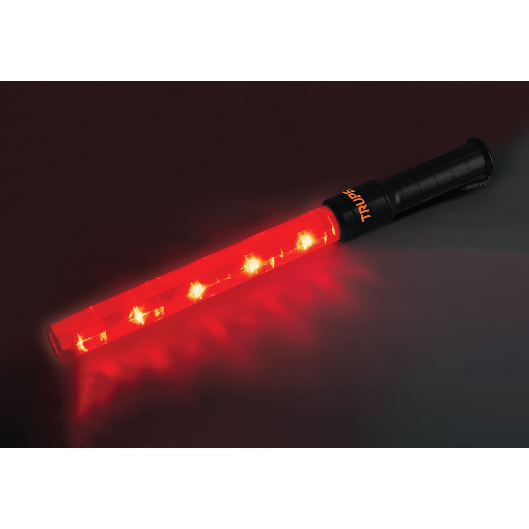 Bastón luminoso de 53 cm con luz LED y clip para cinturón