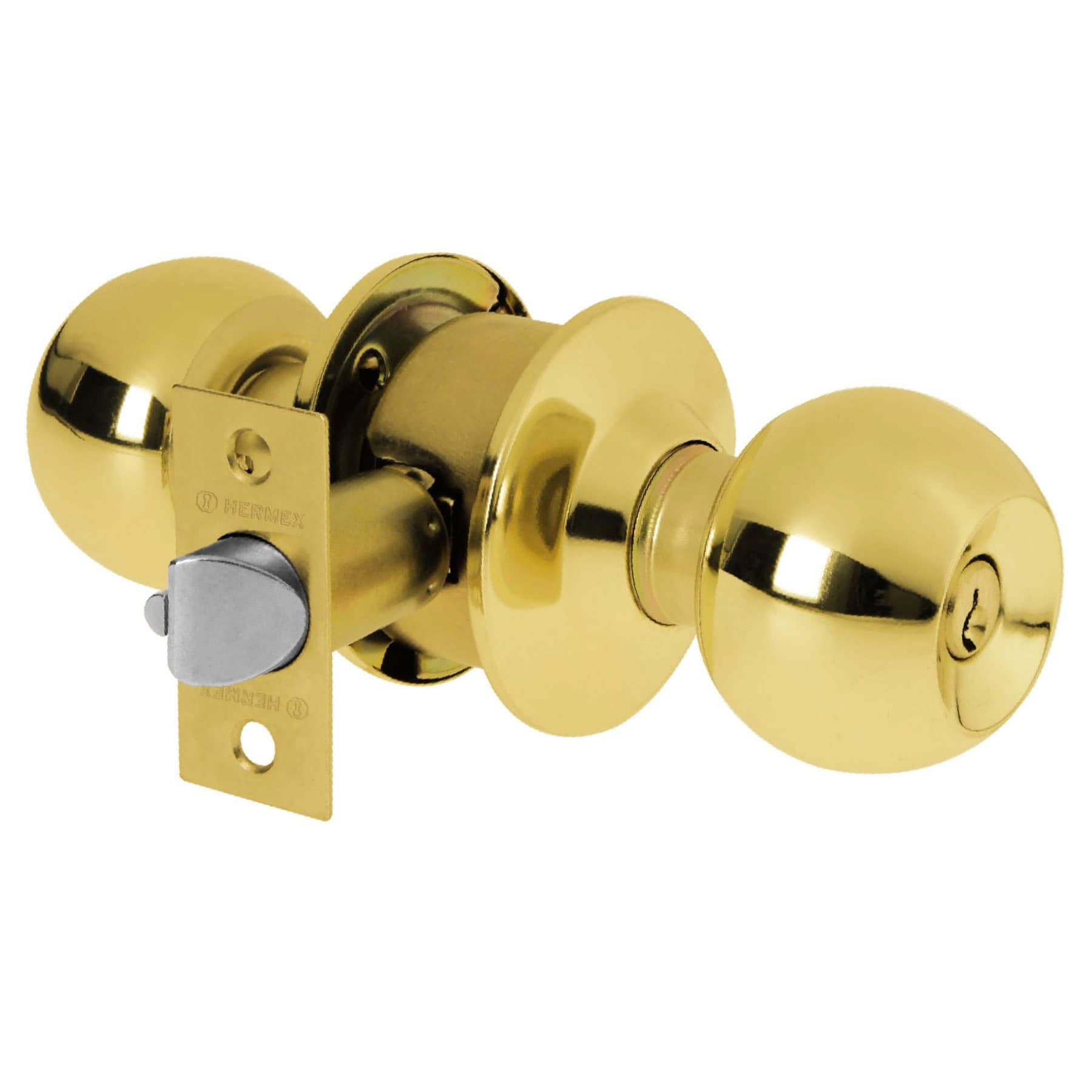 Cerradura esfera cilíndrico, entrada, brillante, blíster, HB