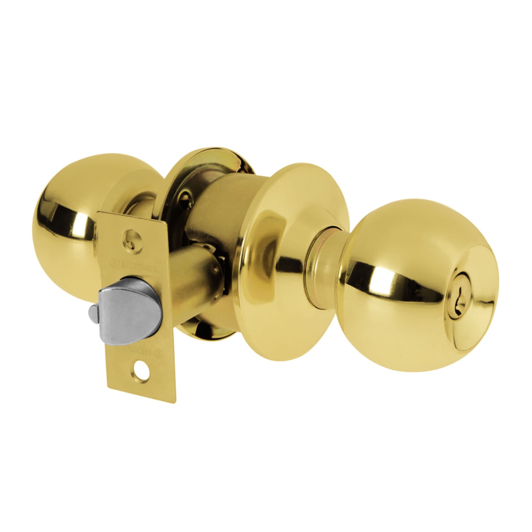 Cerradura tipo esfera, cilíndrico, entrada, brillante, BASIC