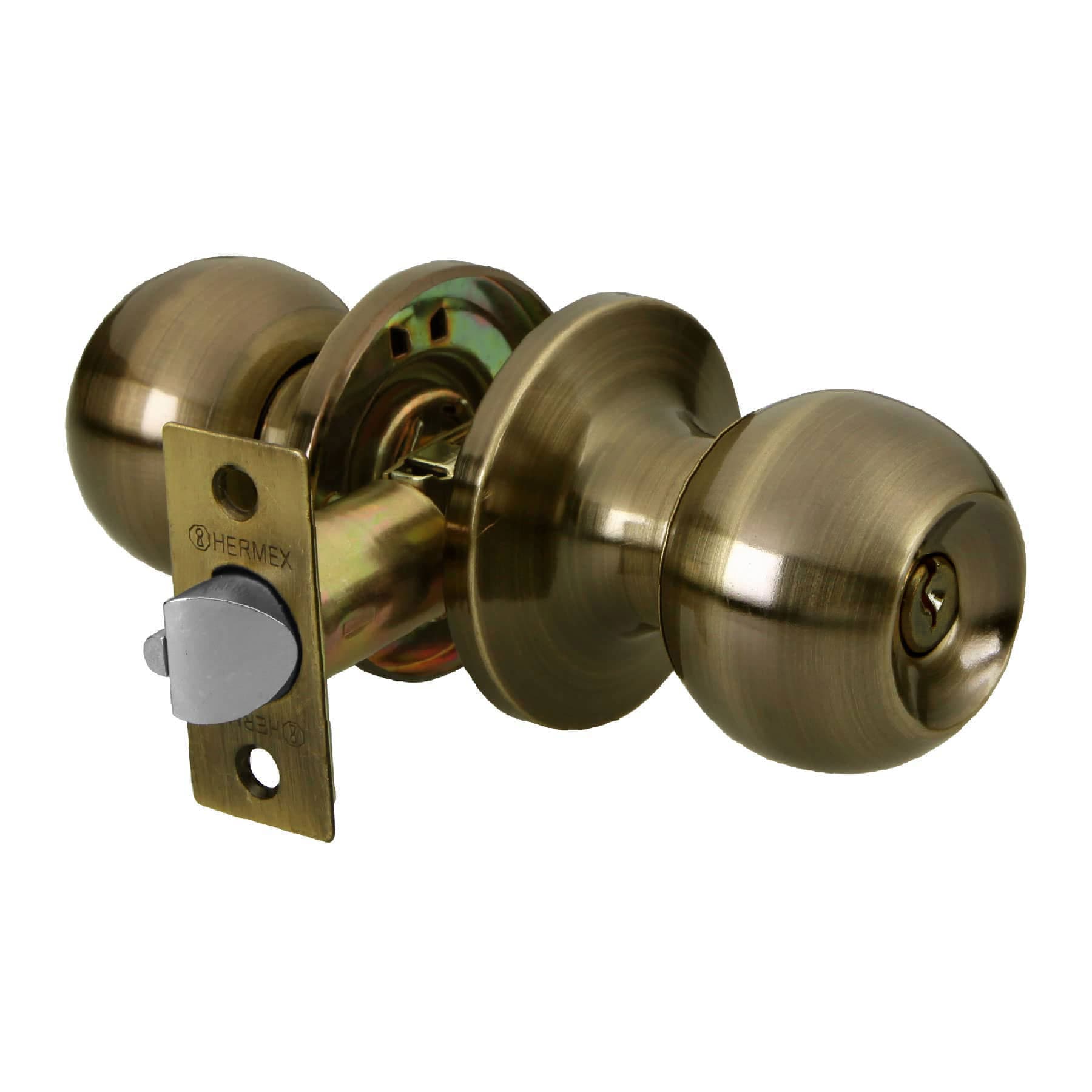 Cerradura esfera tubular, recámara, antiguo, blíster, BASIC