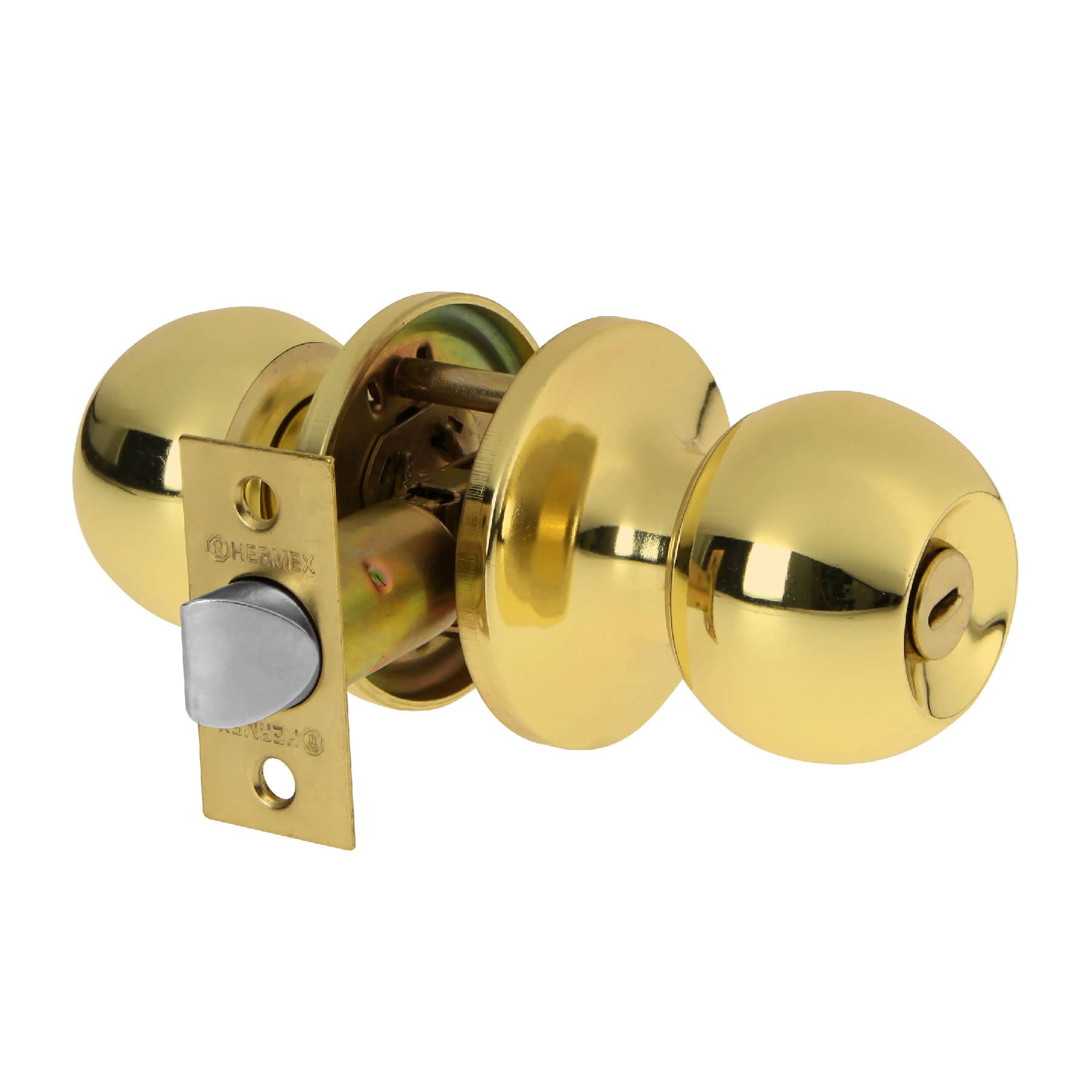 Cerradura tipo esfera, tubular, baño, brillante, BASIC