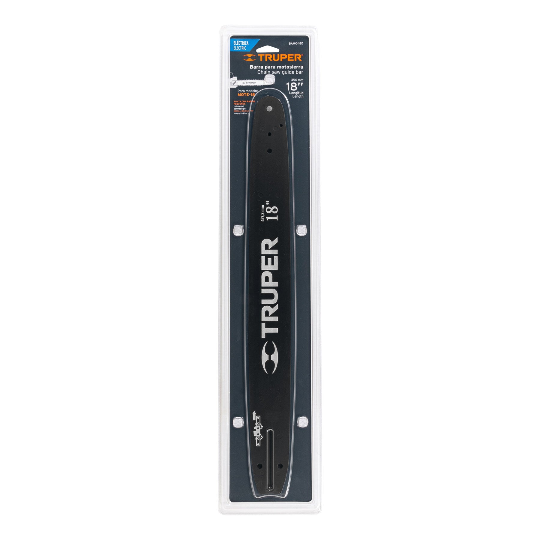 Barra de repuesto para motosierra eléctrica 18", Truper