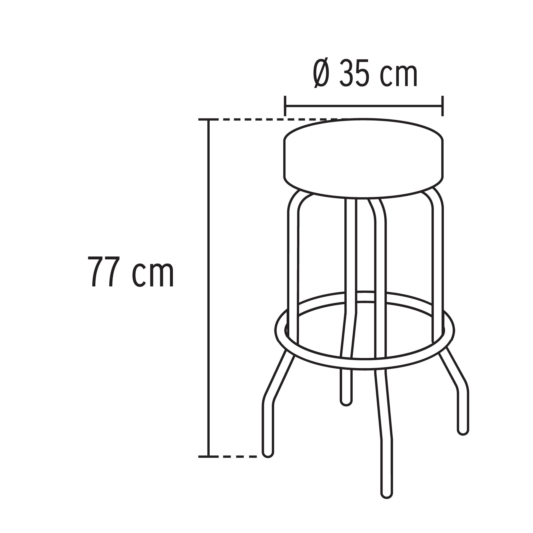 Banco metálico Truper