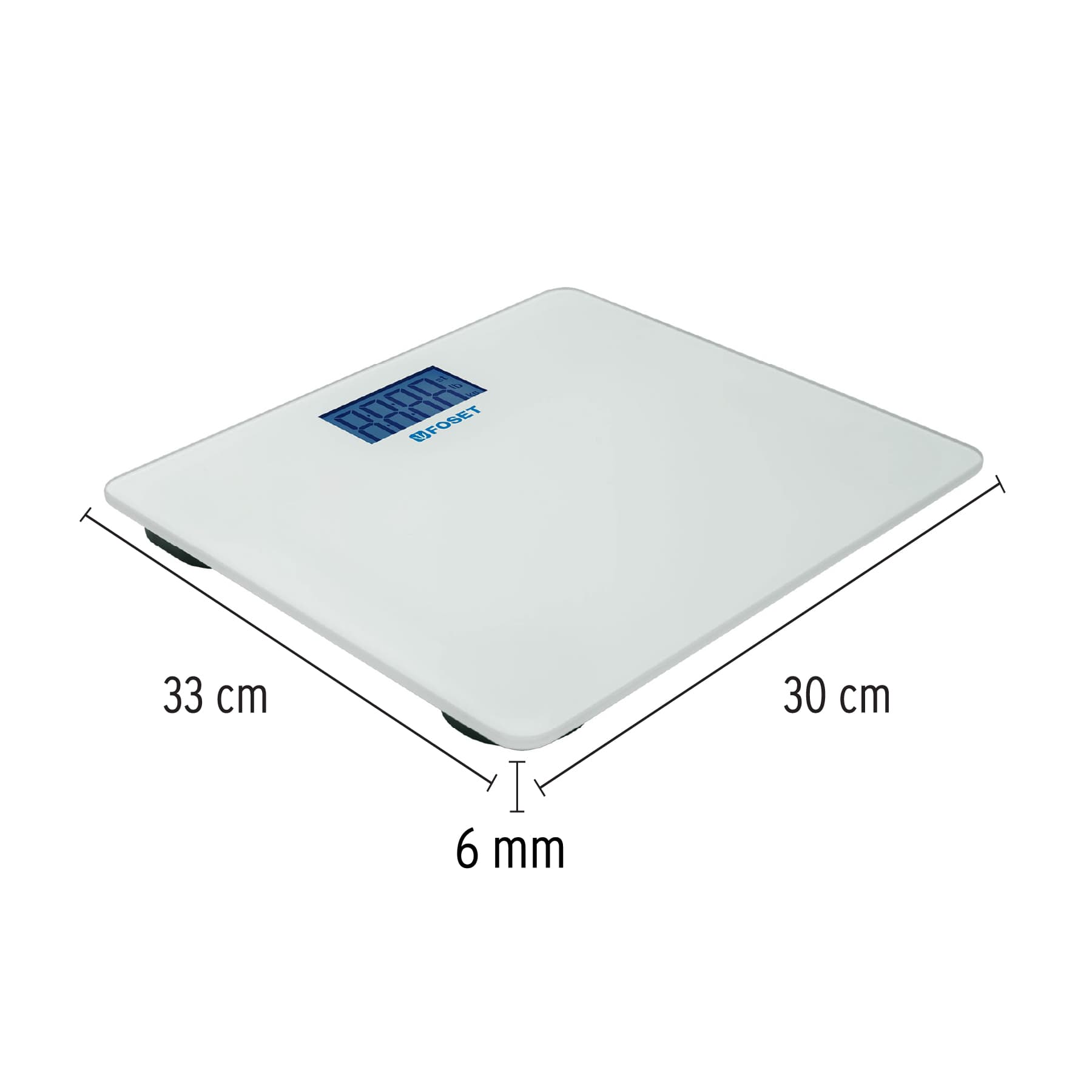 Báscula digital para baño, hasta 180 kg, Foset
