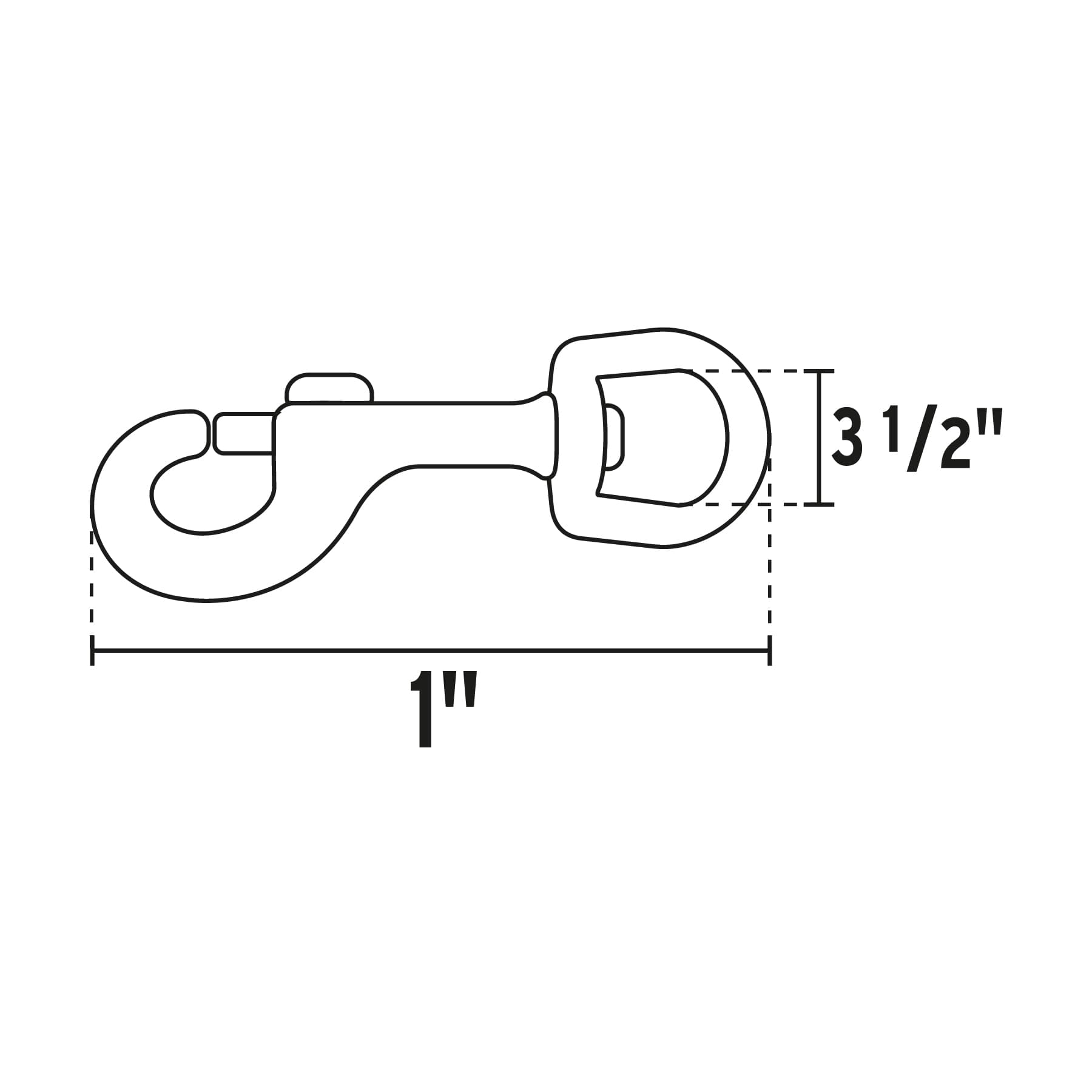Bandola destorcedora de latón 1", Fiero