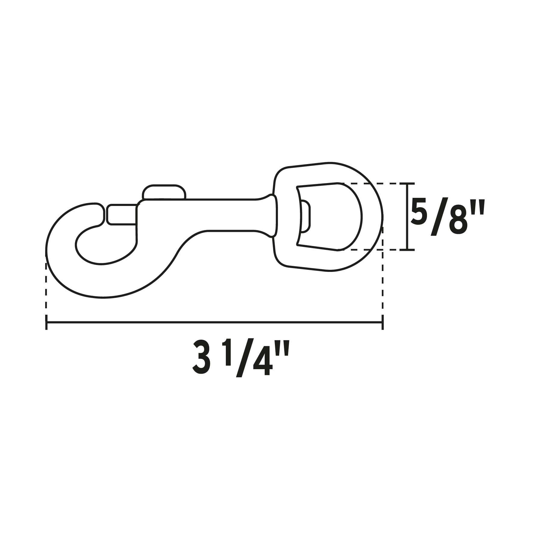 Bandola destorcedora de latón 5/8", Fiero