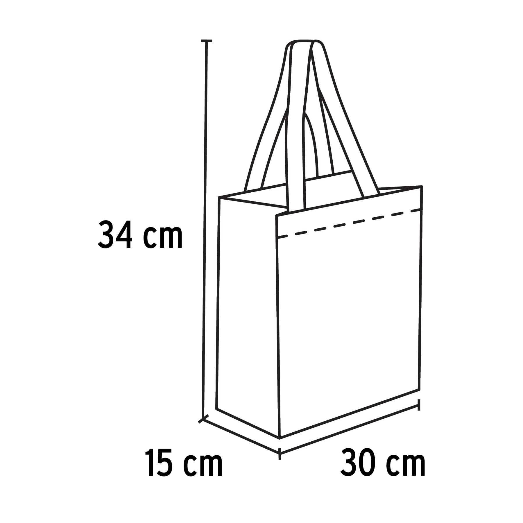 Bolsa ecológica naranja de 30 x 34 cm, Truper