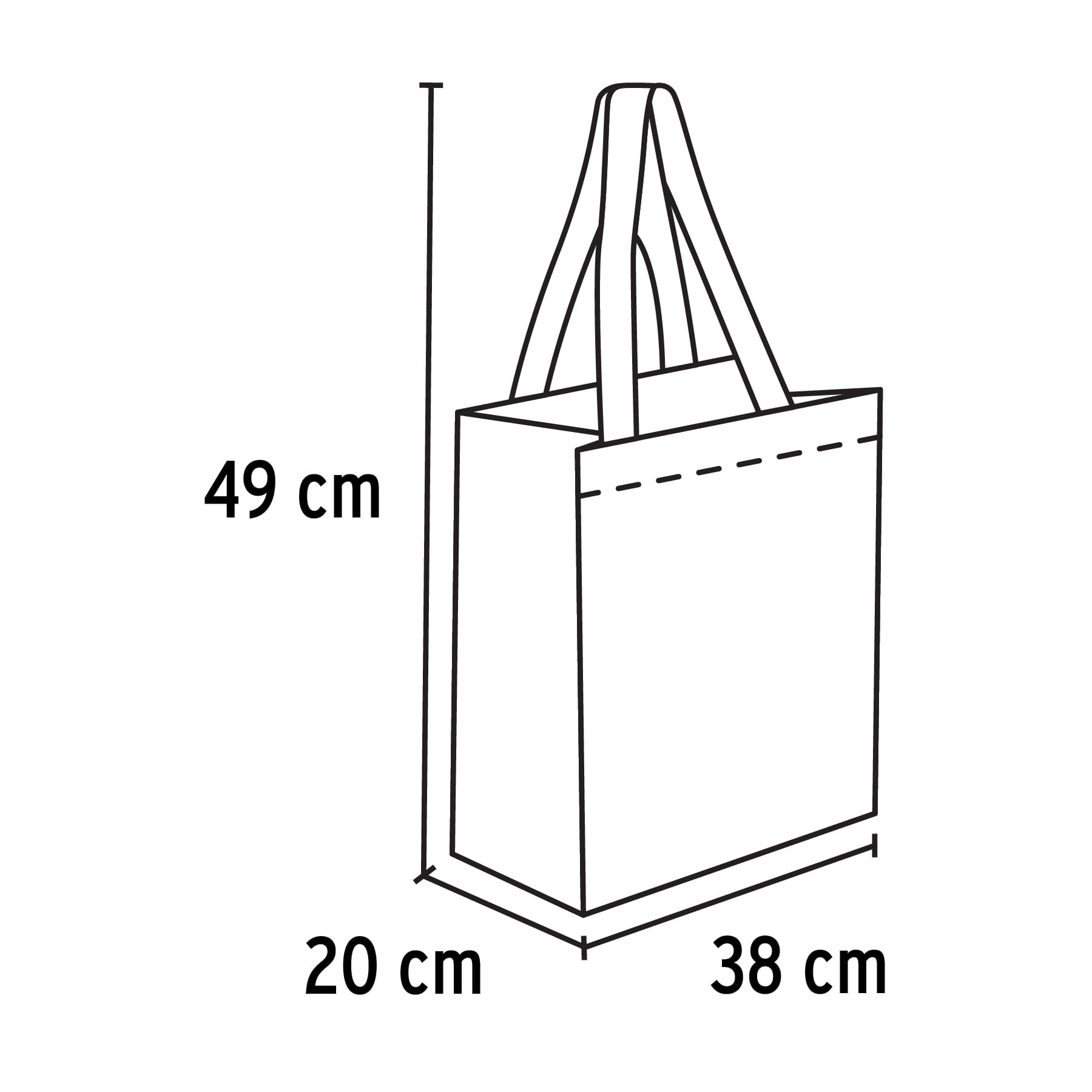 Bolsa ecológica naranja de 38 x 49 cm, Truper