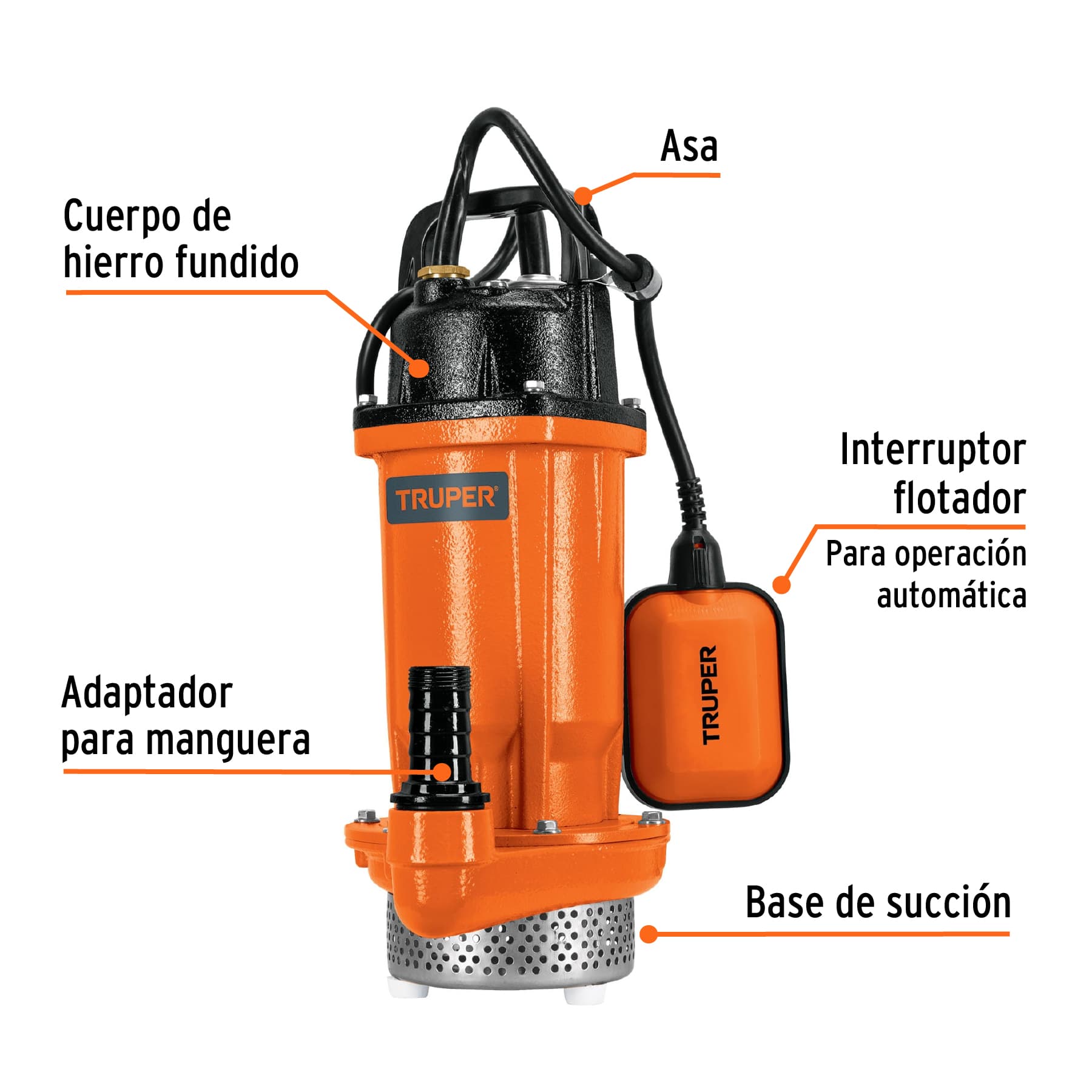 Venta bombas sumergibles agua Truper Petrul Tooltown México