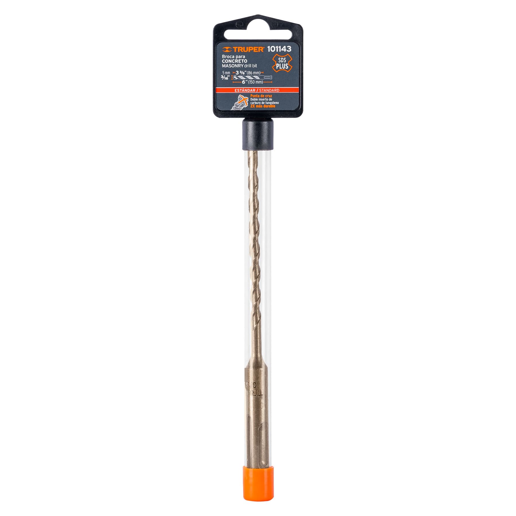 Broca SDS Plus 3/16 x 6', TRUPER