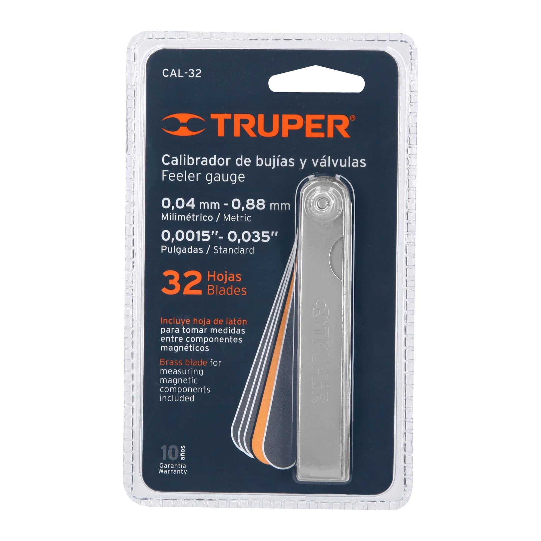 Calibrador de 32 hojas estándar / mm, Truper