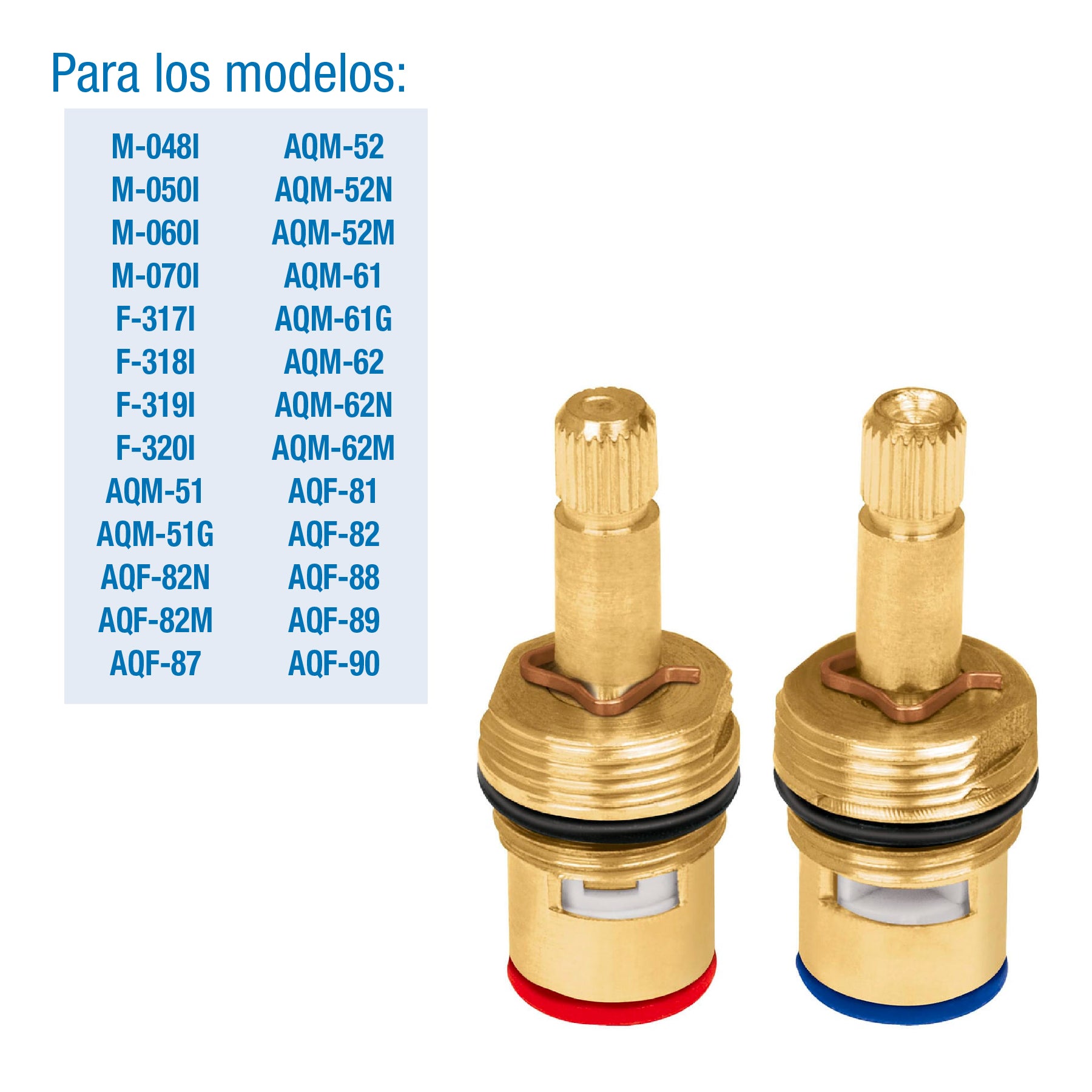 Bolsa con 2 cartuchos cerámicos para mezcladoras, Foset