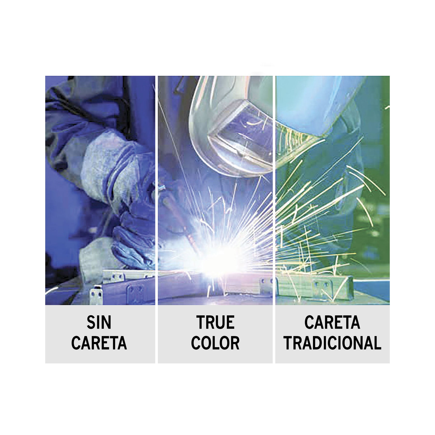 Careta electrónica para soldar, panel digital, 9 a 13, Expert