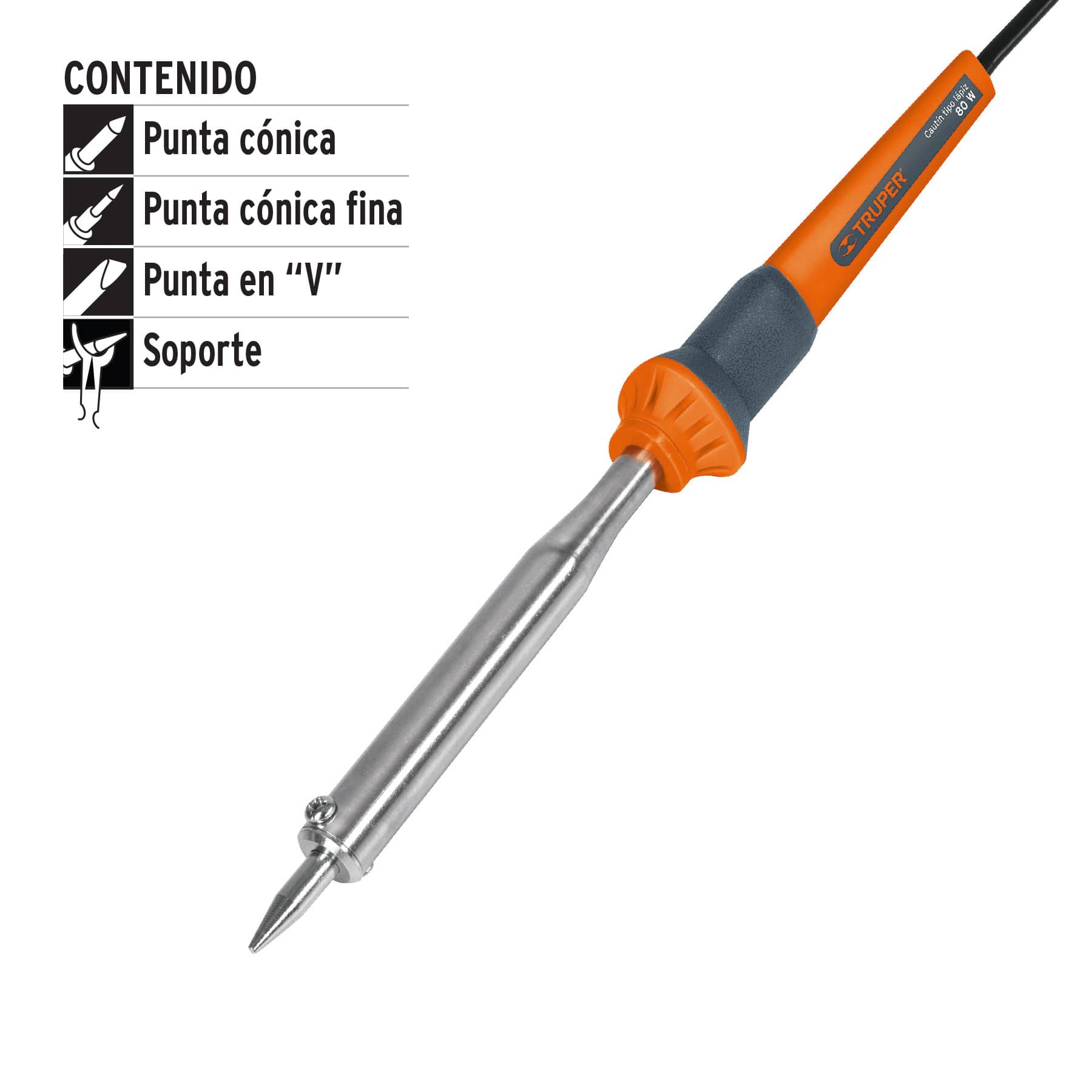 Cautín 80 W tipo lápiz para trabajo pesado, Truper