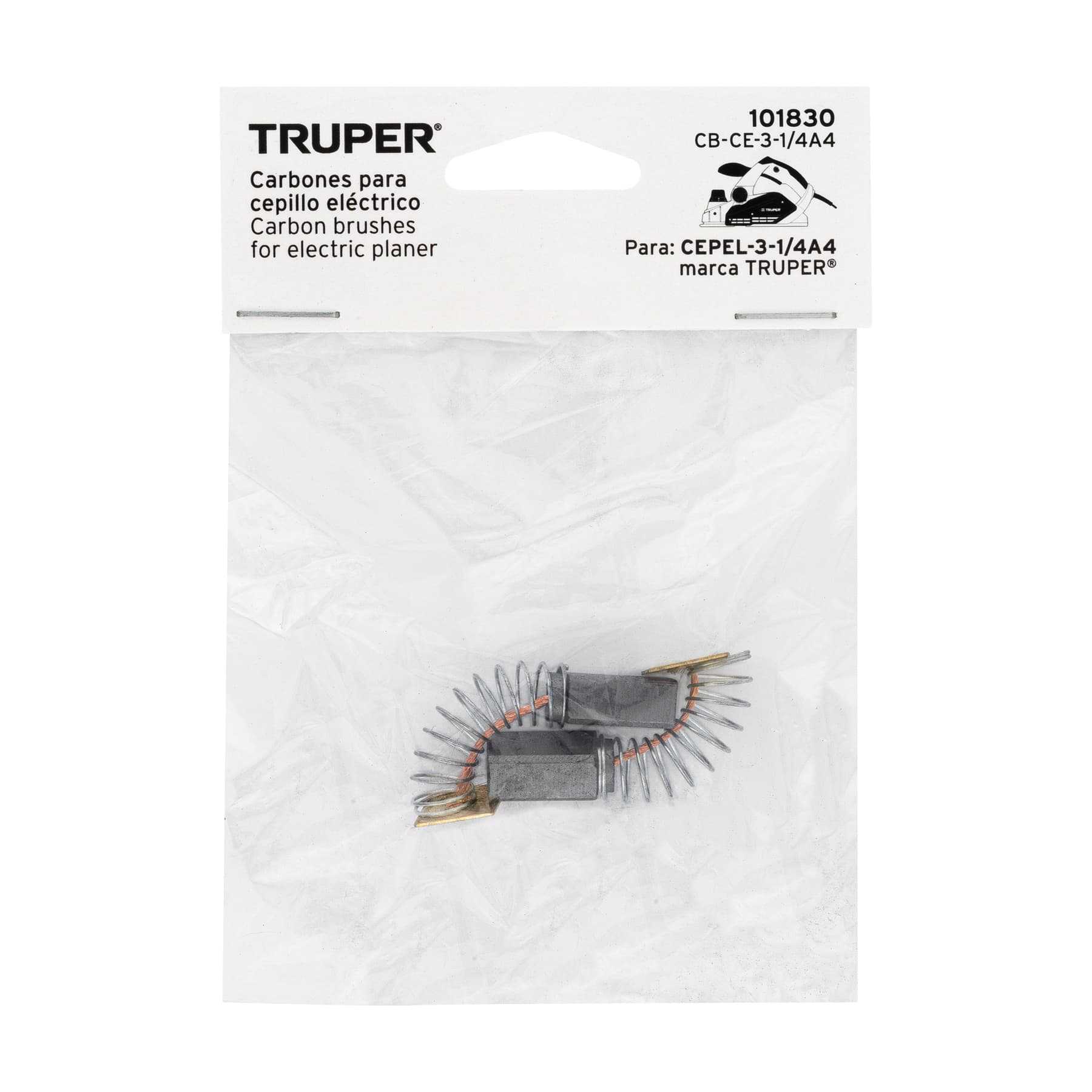 Bolsa con 2 carbones de repuesto para CEPEL-3-1/4A4, Truper