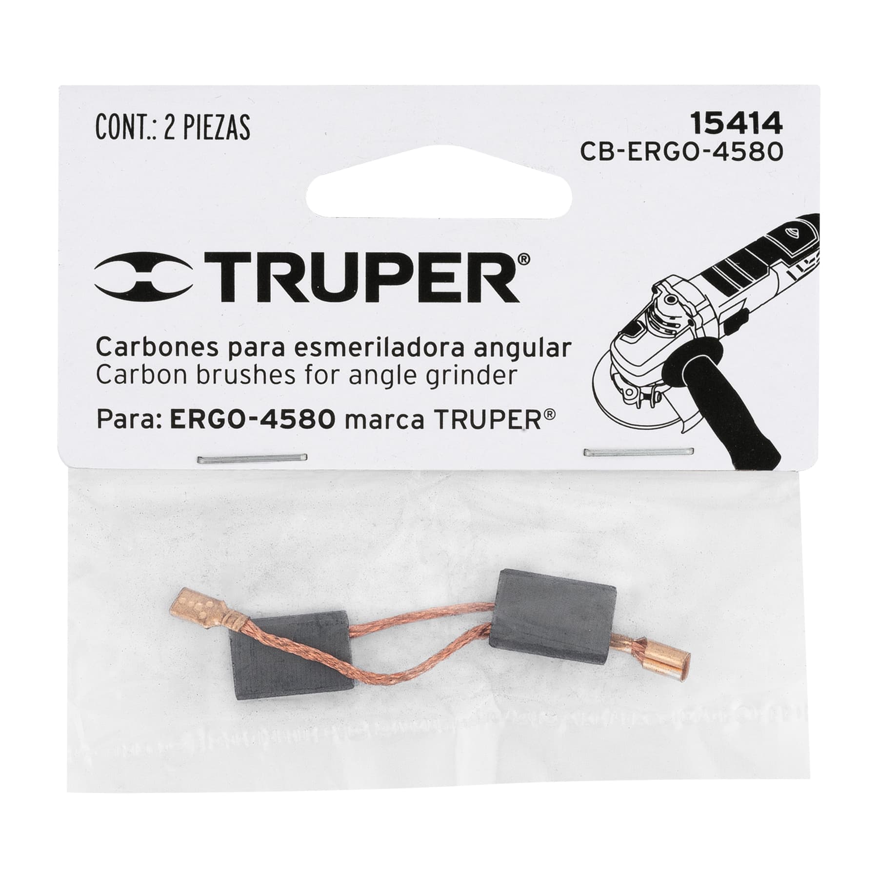 Bolsa con 2 carbones de repuesto para ERGO-4580, Truper