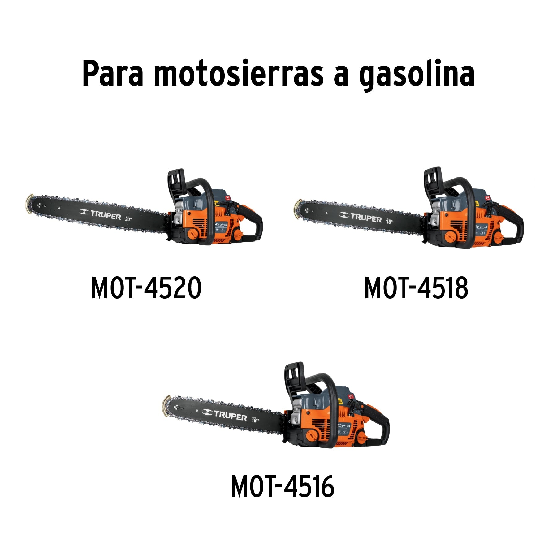 Carburador para motosierras a gasolina MOT-4520/4518/4516 Truper