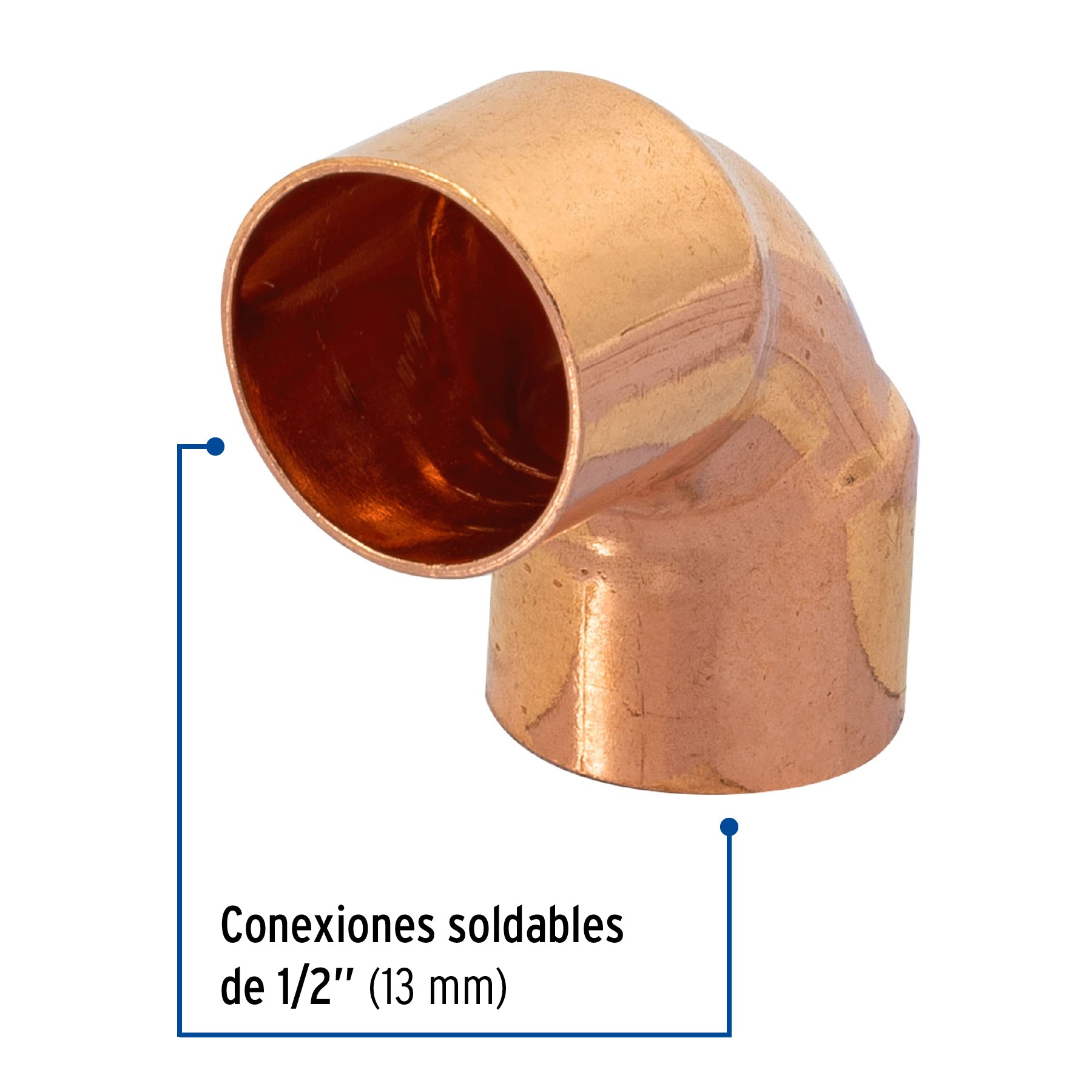 Codo de cobre 90∞ de 1/2", Foset Basic