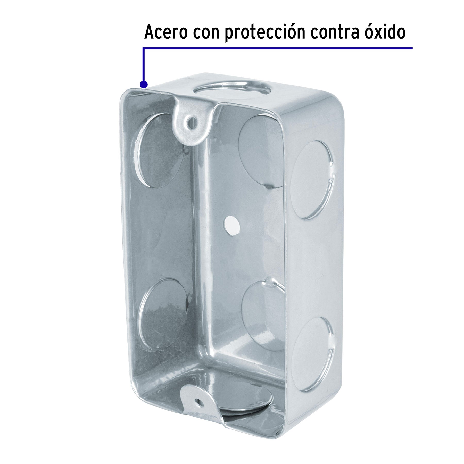 Caja tipo chalupa 2" x 4" económica, Volteck