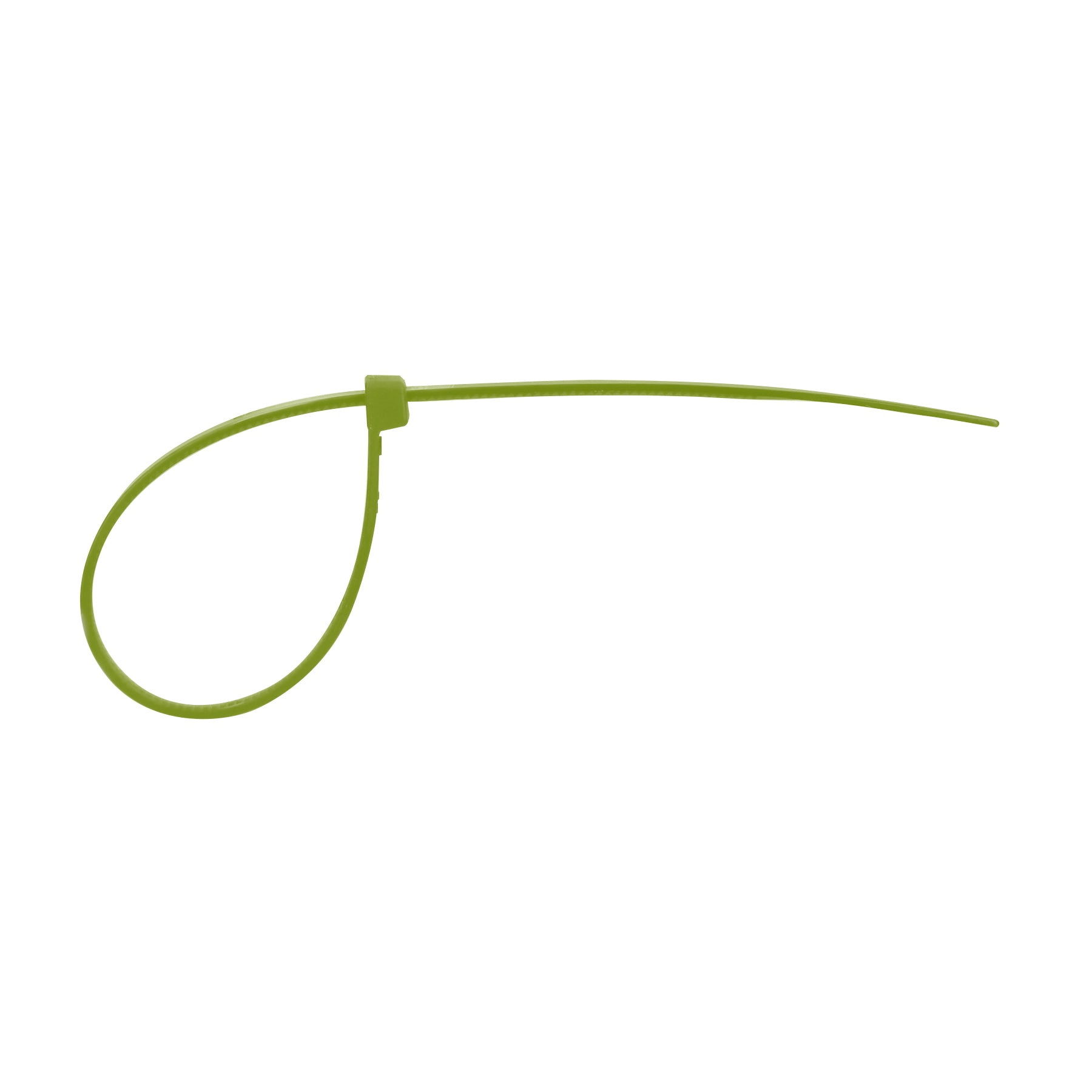 Bolsa con 50 cinchos plásticos 40 lb, 150 x 3.5 mm, verdes